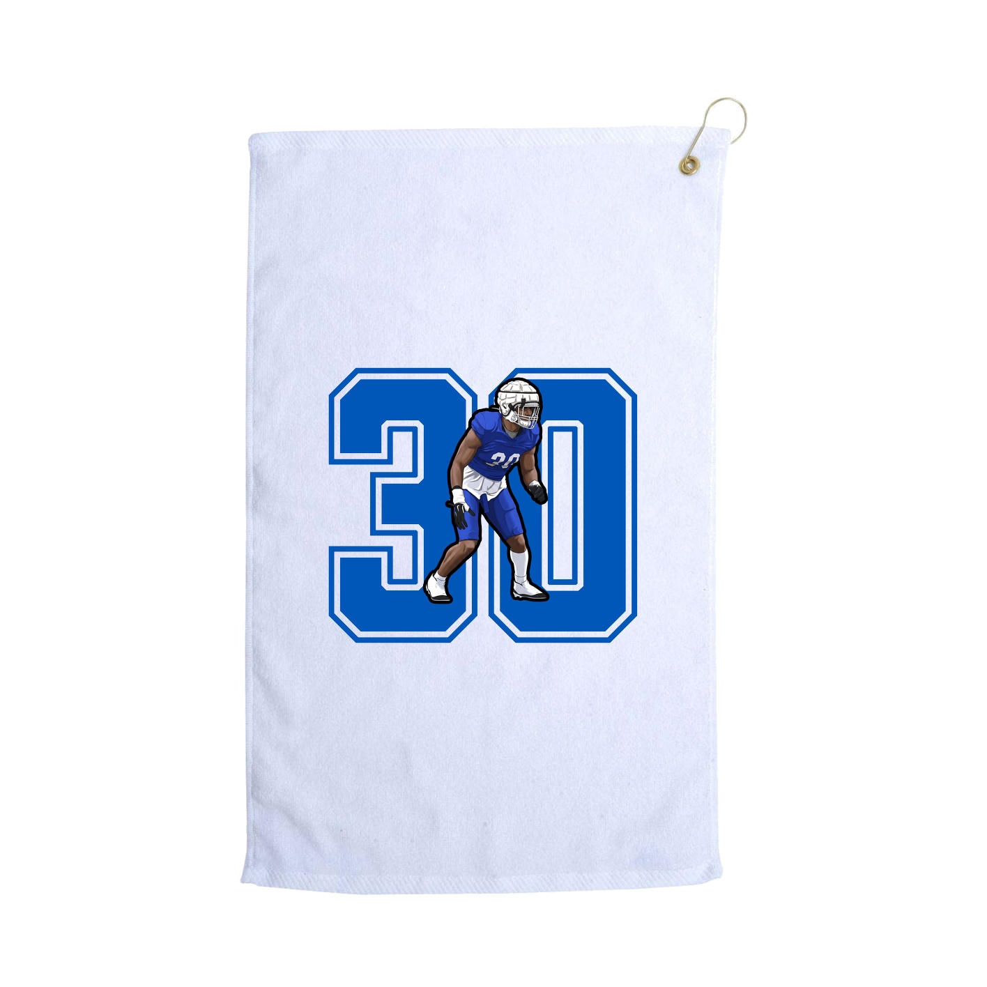Golf Towel — Number in White