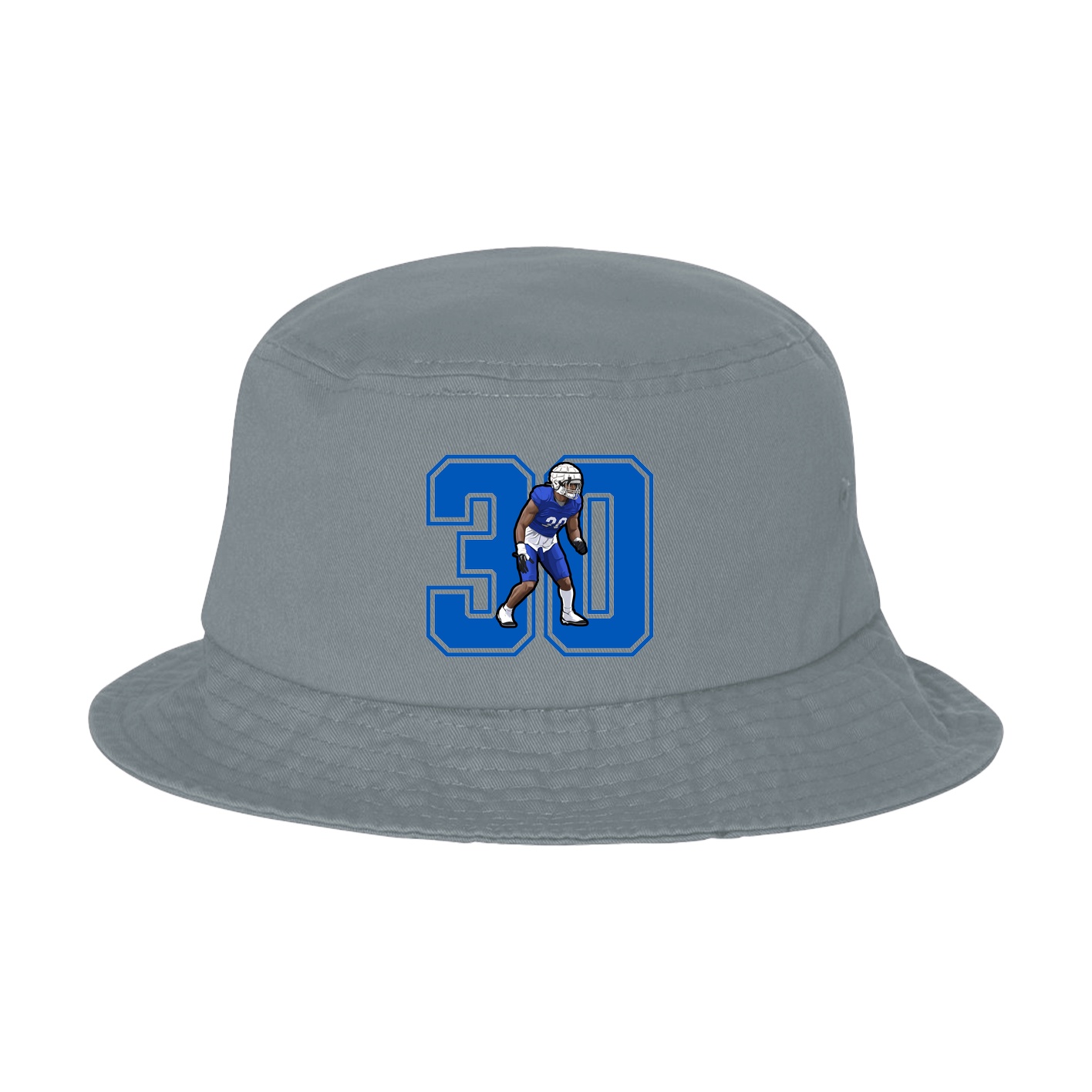 Bucket Cap — Number in Grey