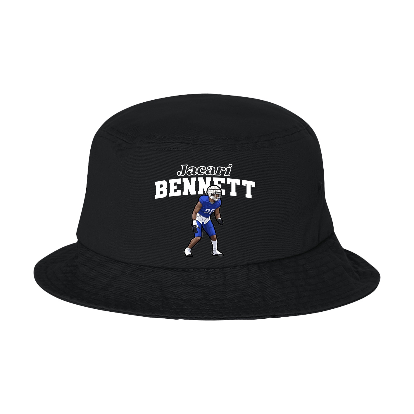 Bucket Cap — Name Arch in Black