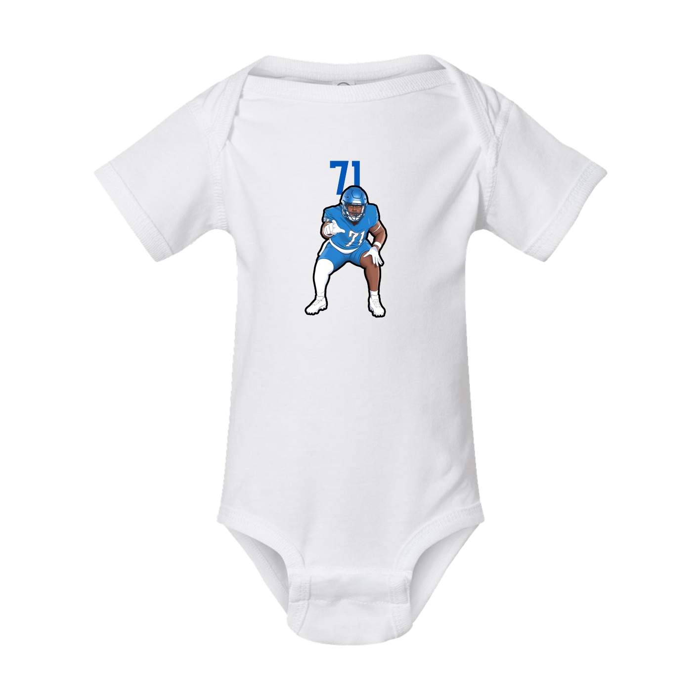 Baby Onesie — Number Top in White