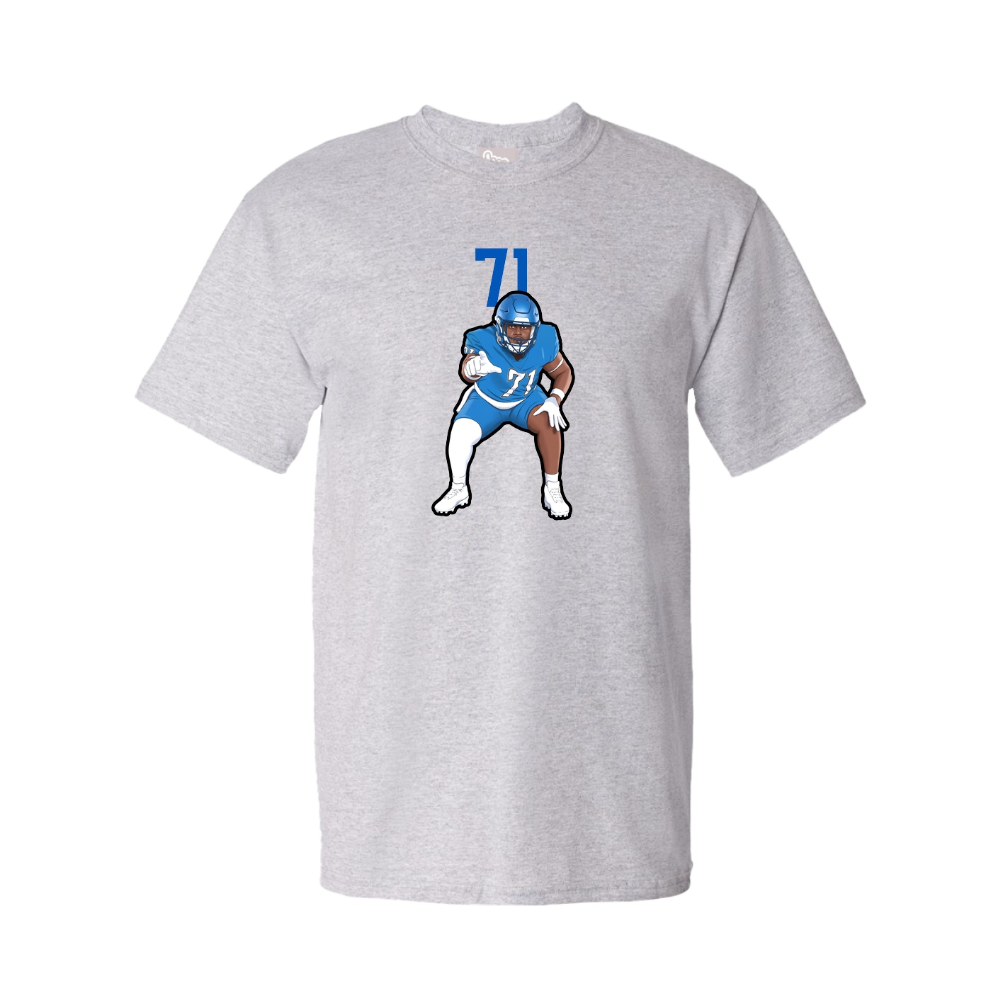 Tee — Number Top in Grey