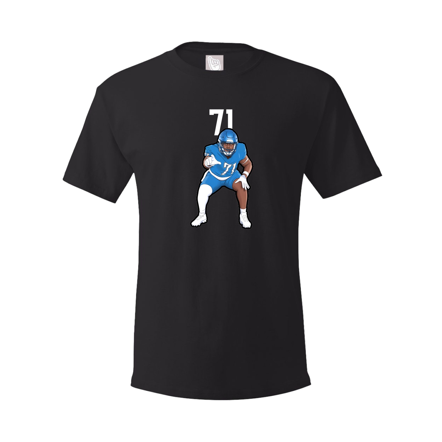 Youth Tee — Number Top in Black