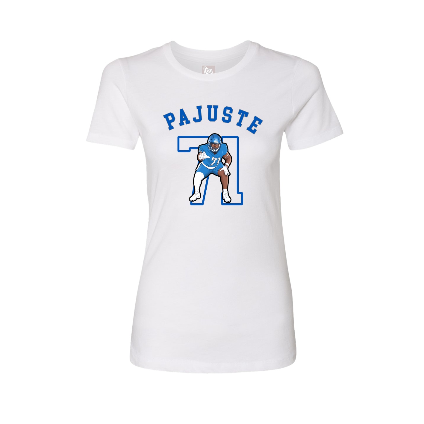 Fitted Women's Tee — Shirsey Arch in White