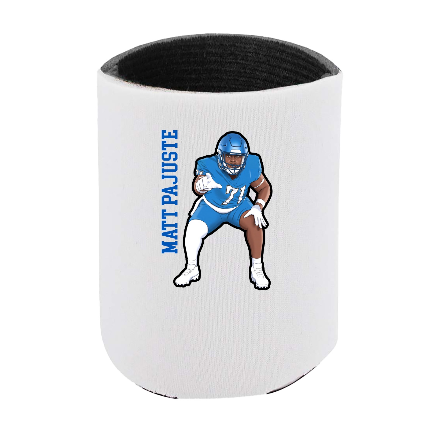 Can Holder — Name Vertical in White