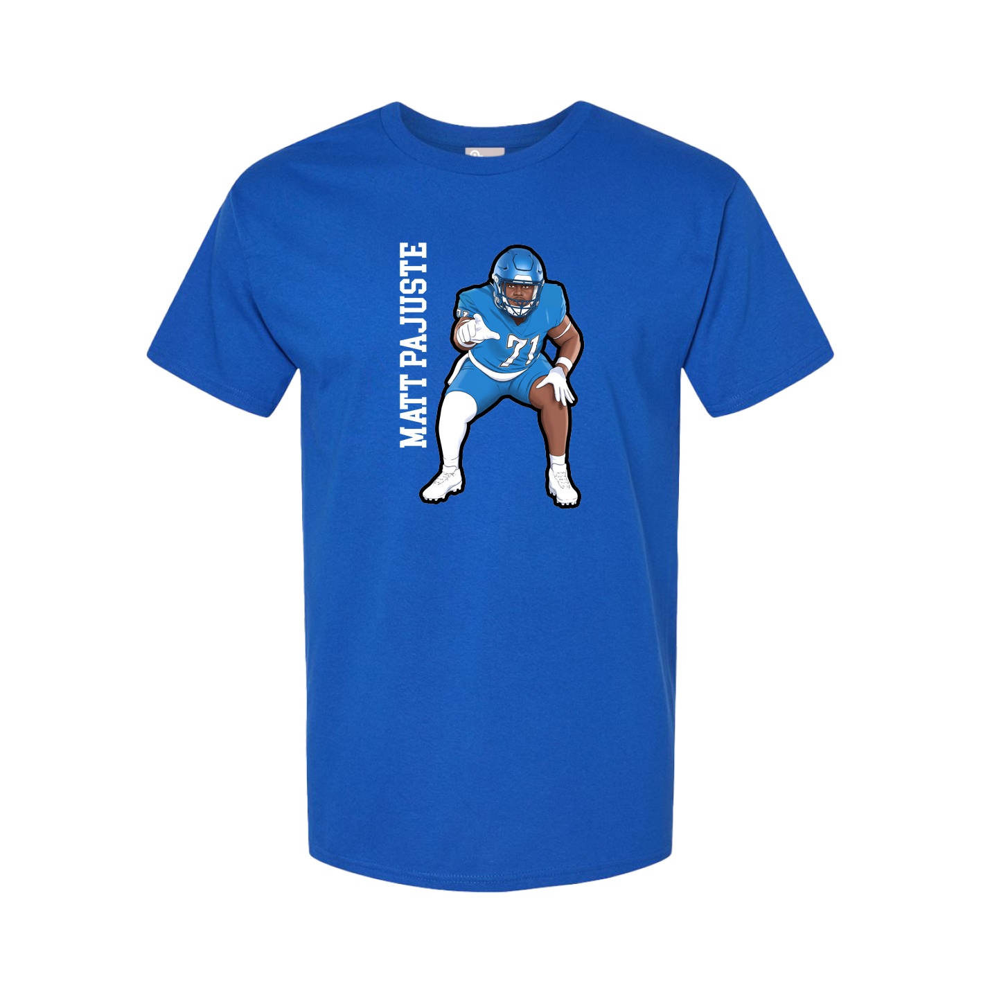 Tee — Name Vertical in Royal