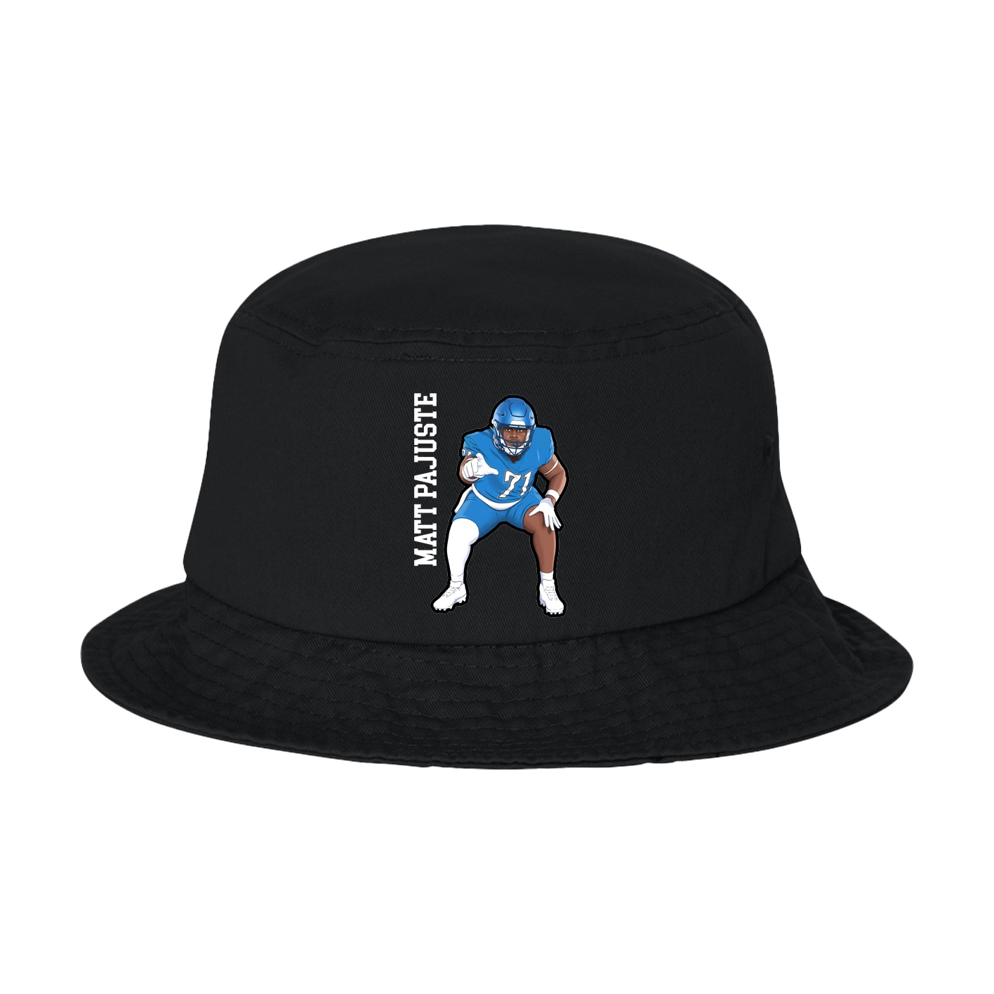 Bucket Cap — Name Vertical in Black