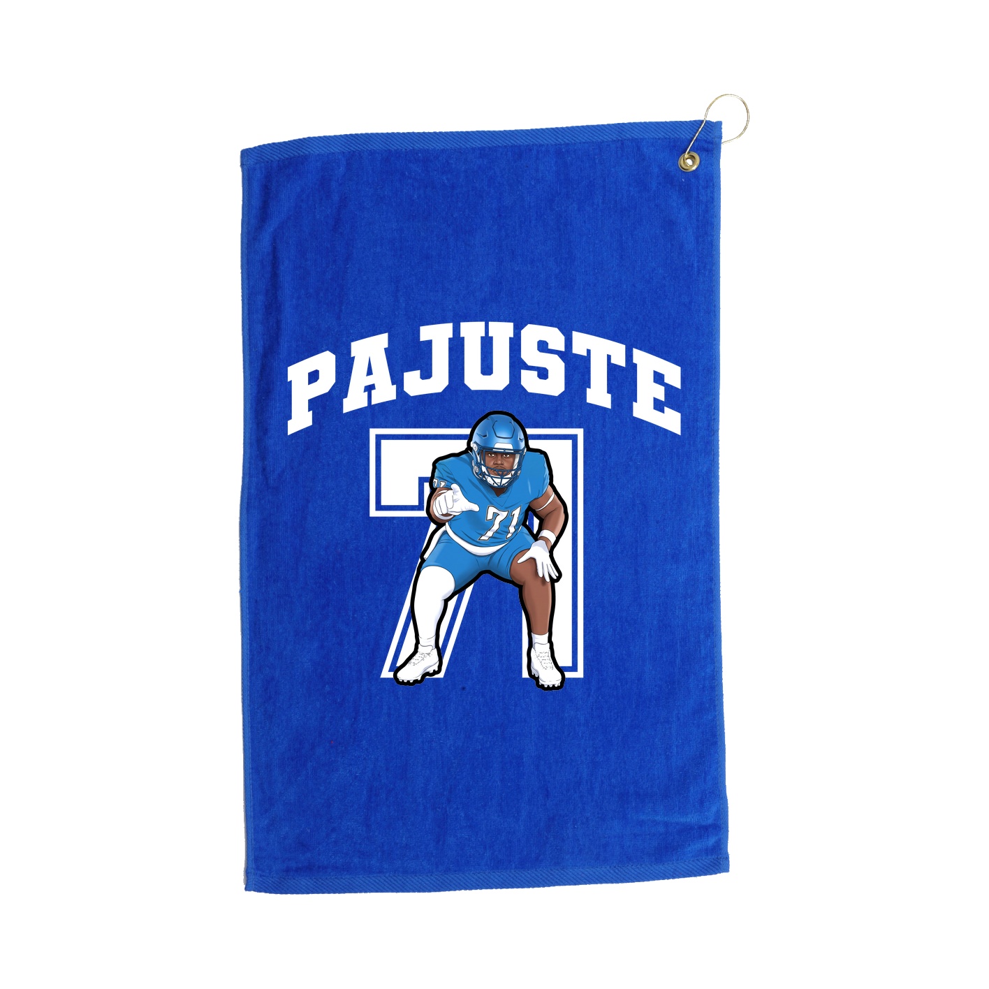 Golf Towel — Number in Royal