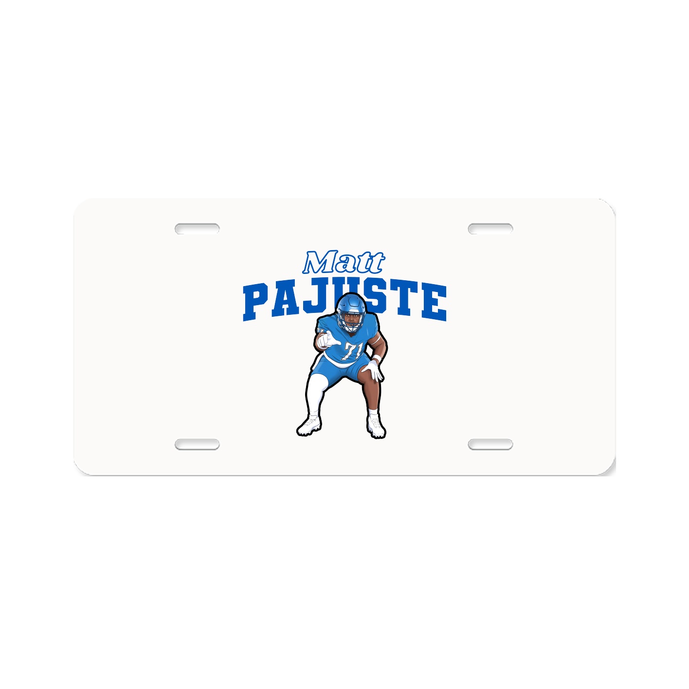 License Plate — Name Arch in Classic