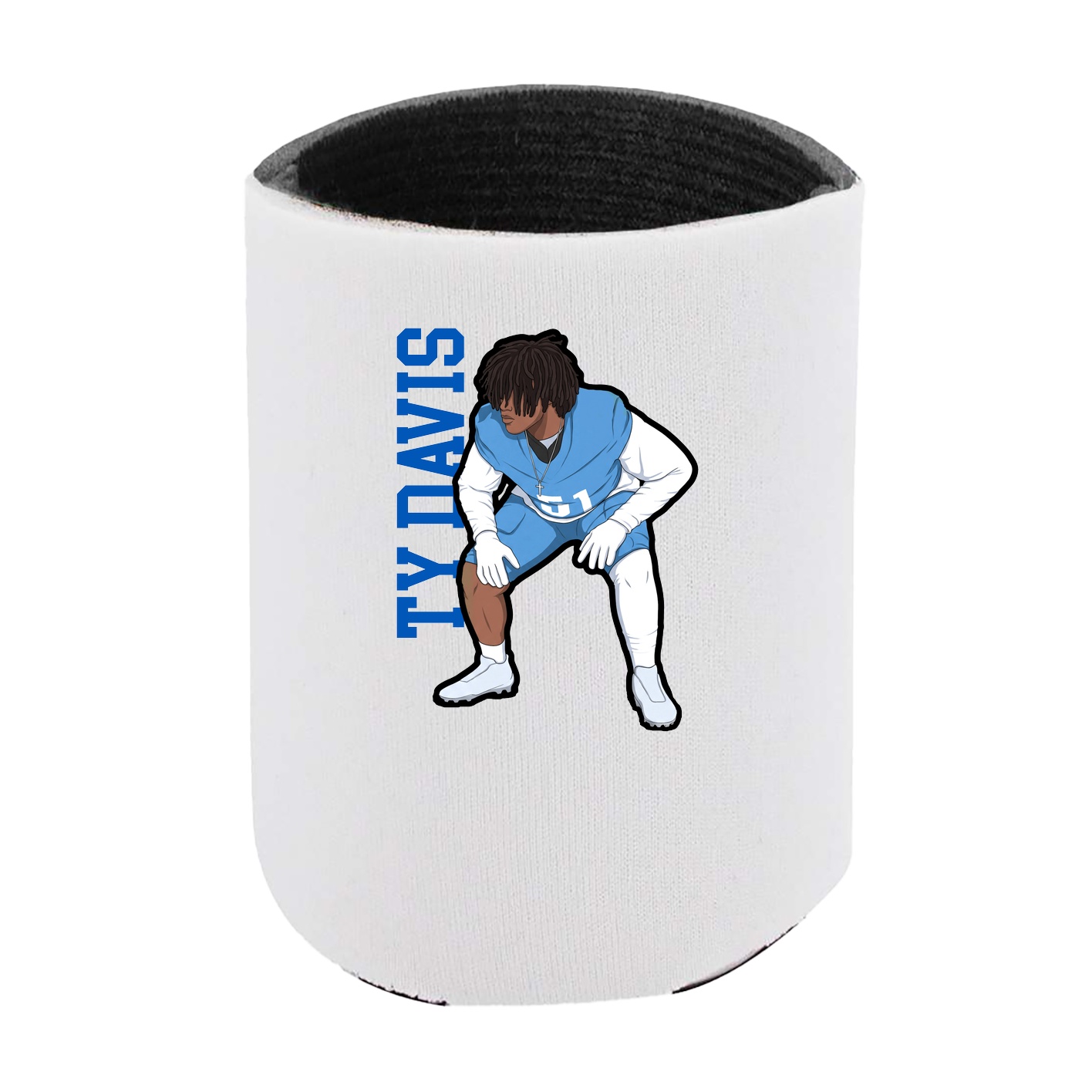 Can Holder — Name Vertical in White
