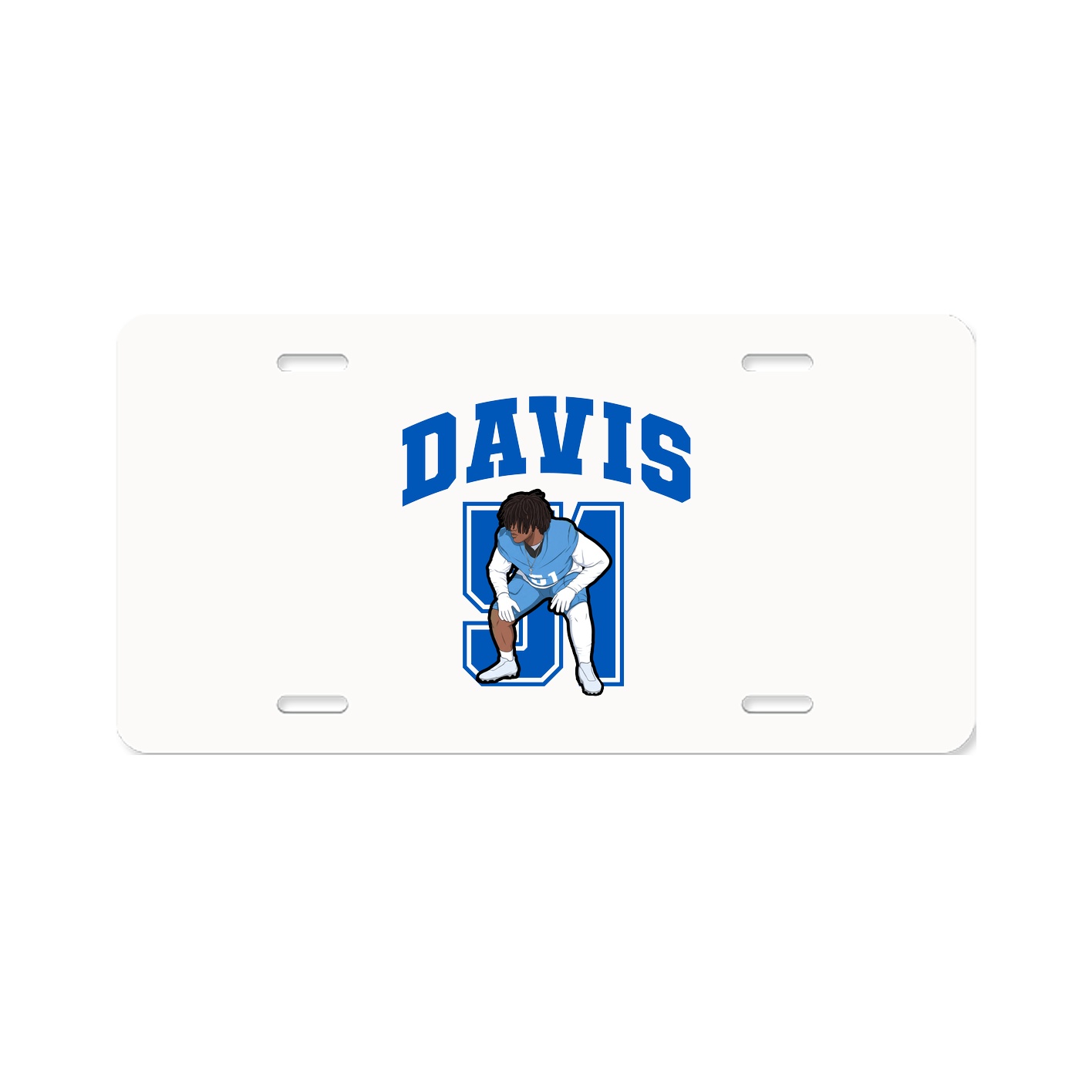 License Plate — Number in Classic