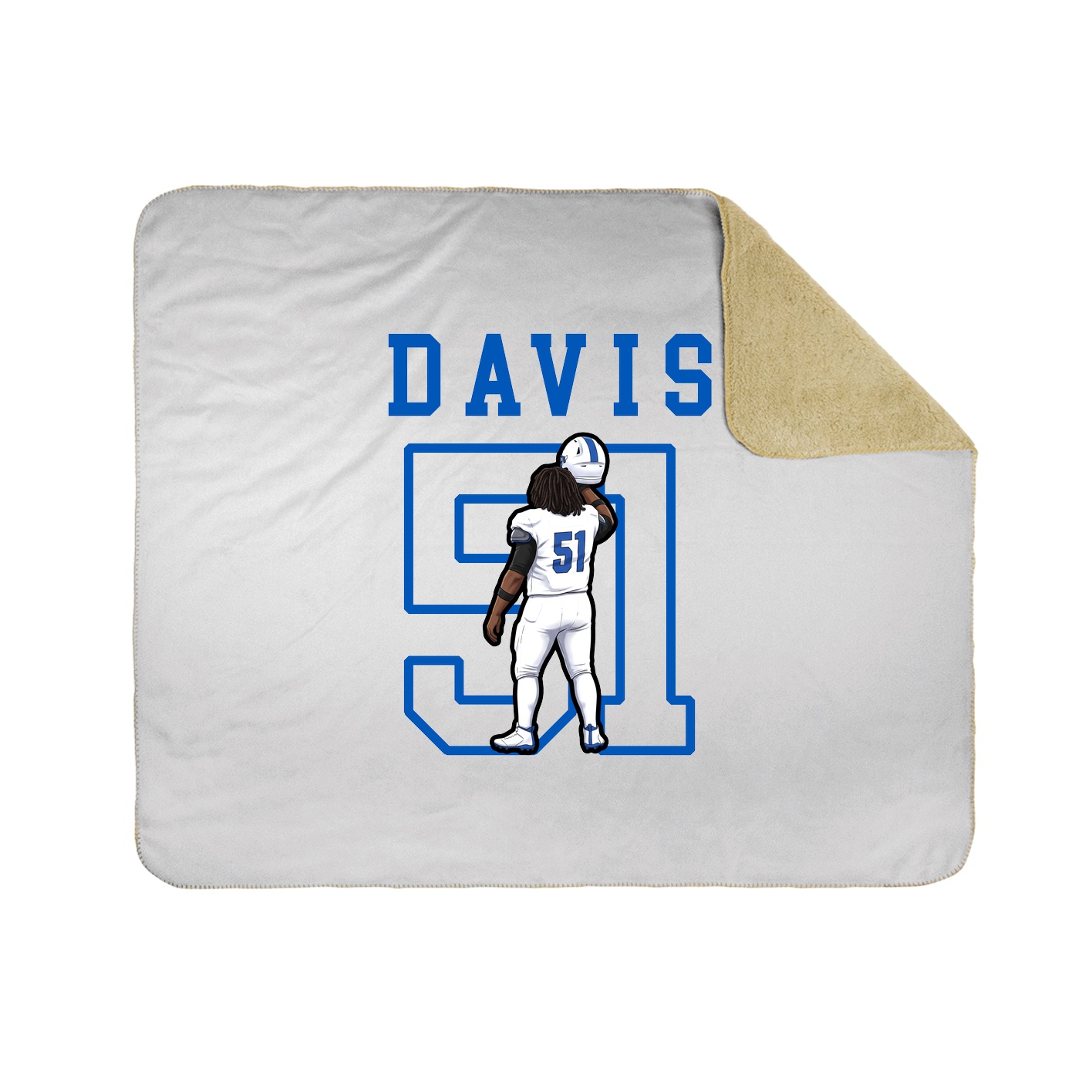 Throw Blanket — Shirsey in White