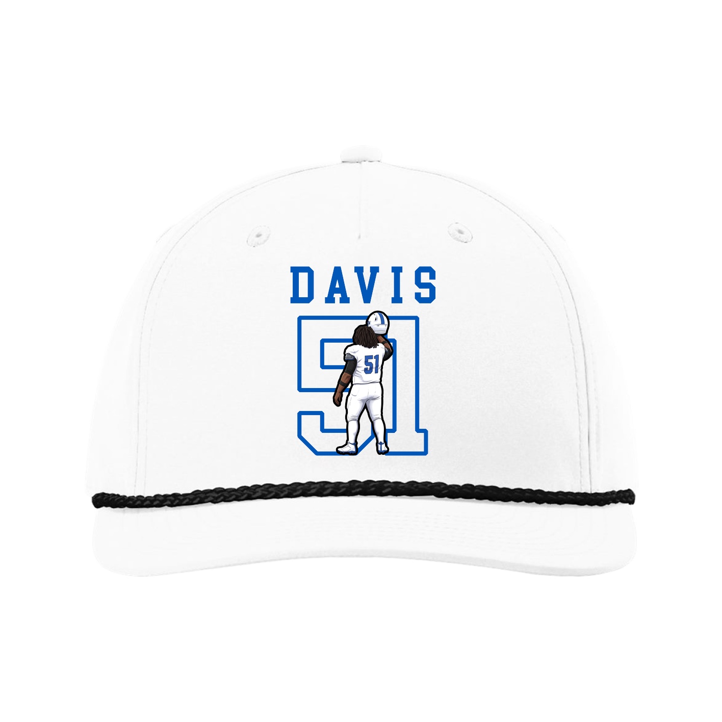 Five-Panel Classic Rope Cap — Shirsey in White