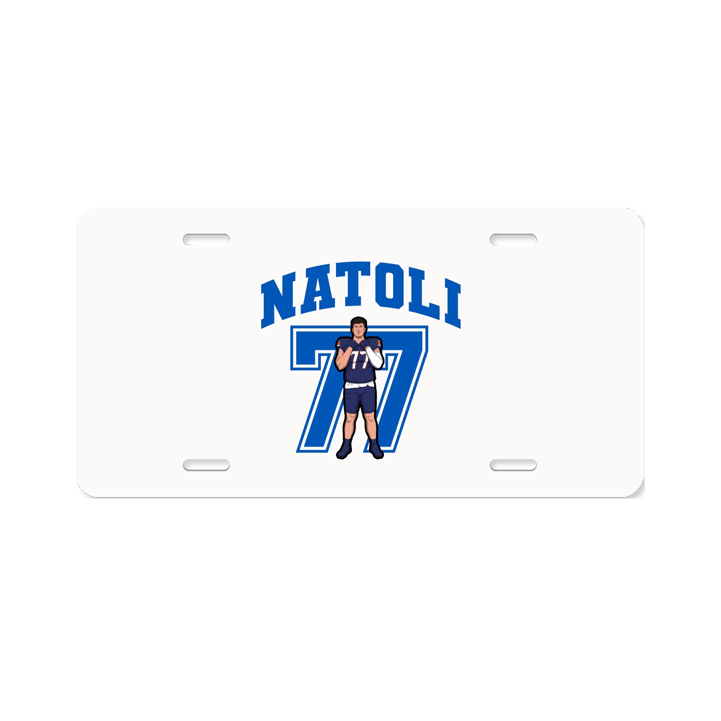 License Plate — Number in Classic