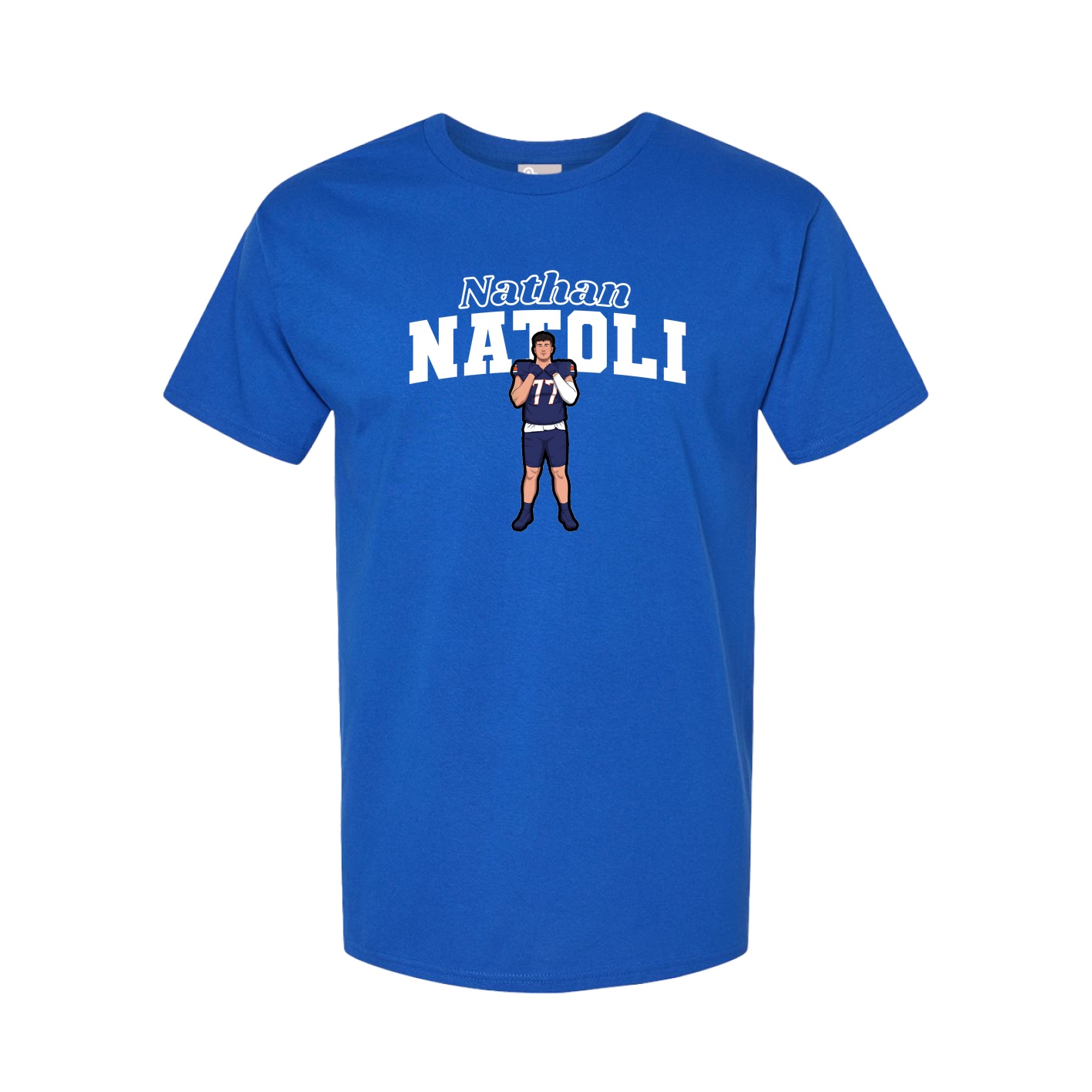 Youth Tee — Name Arch in Royal