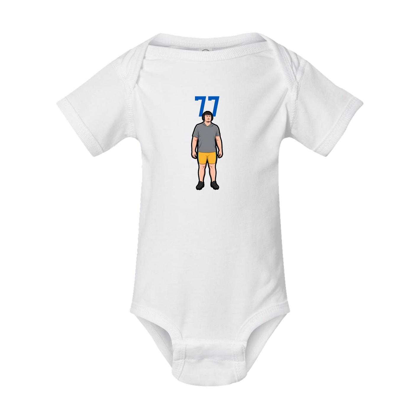 Baby Onesie — Number Top in White