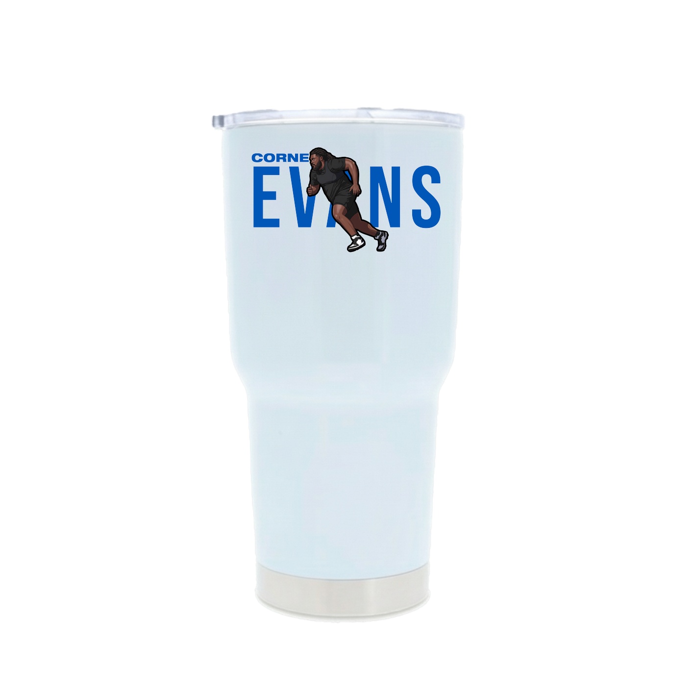 30oz Stainless Steel Tumbler — Player Name in White
