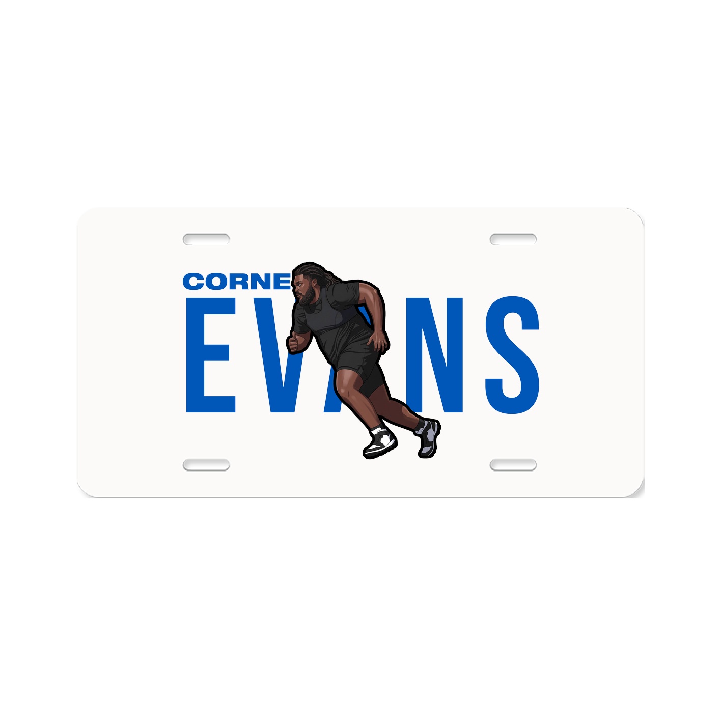 License Plate — Player Name in Classic
