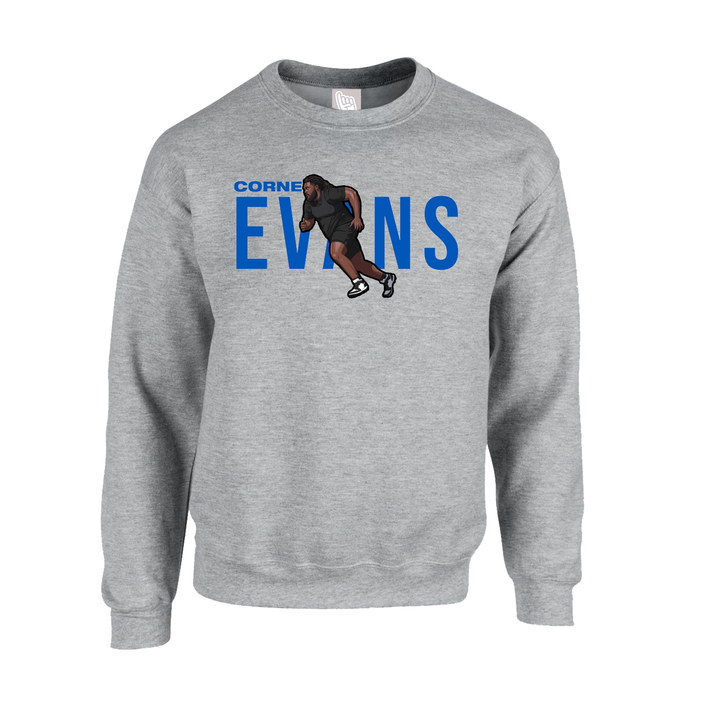 Fleece Crew — Player Name in Grey