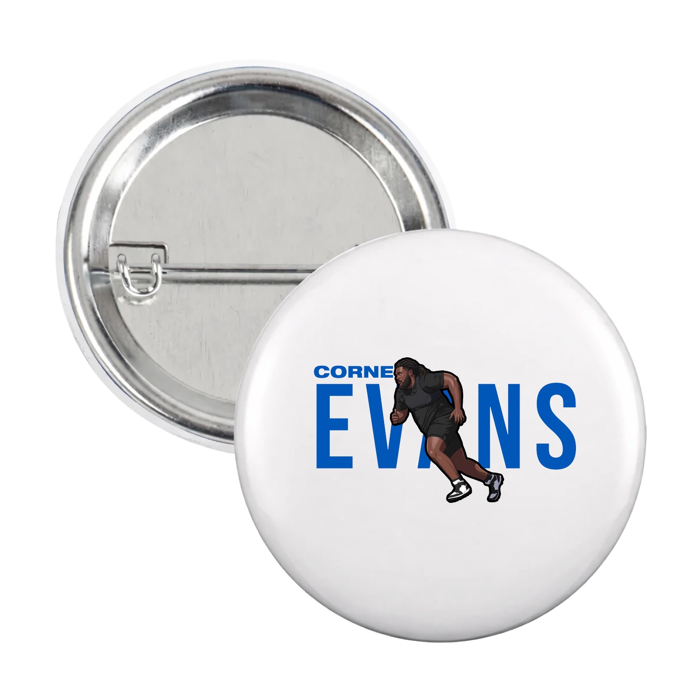 Game Day Button — Player Name in White