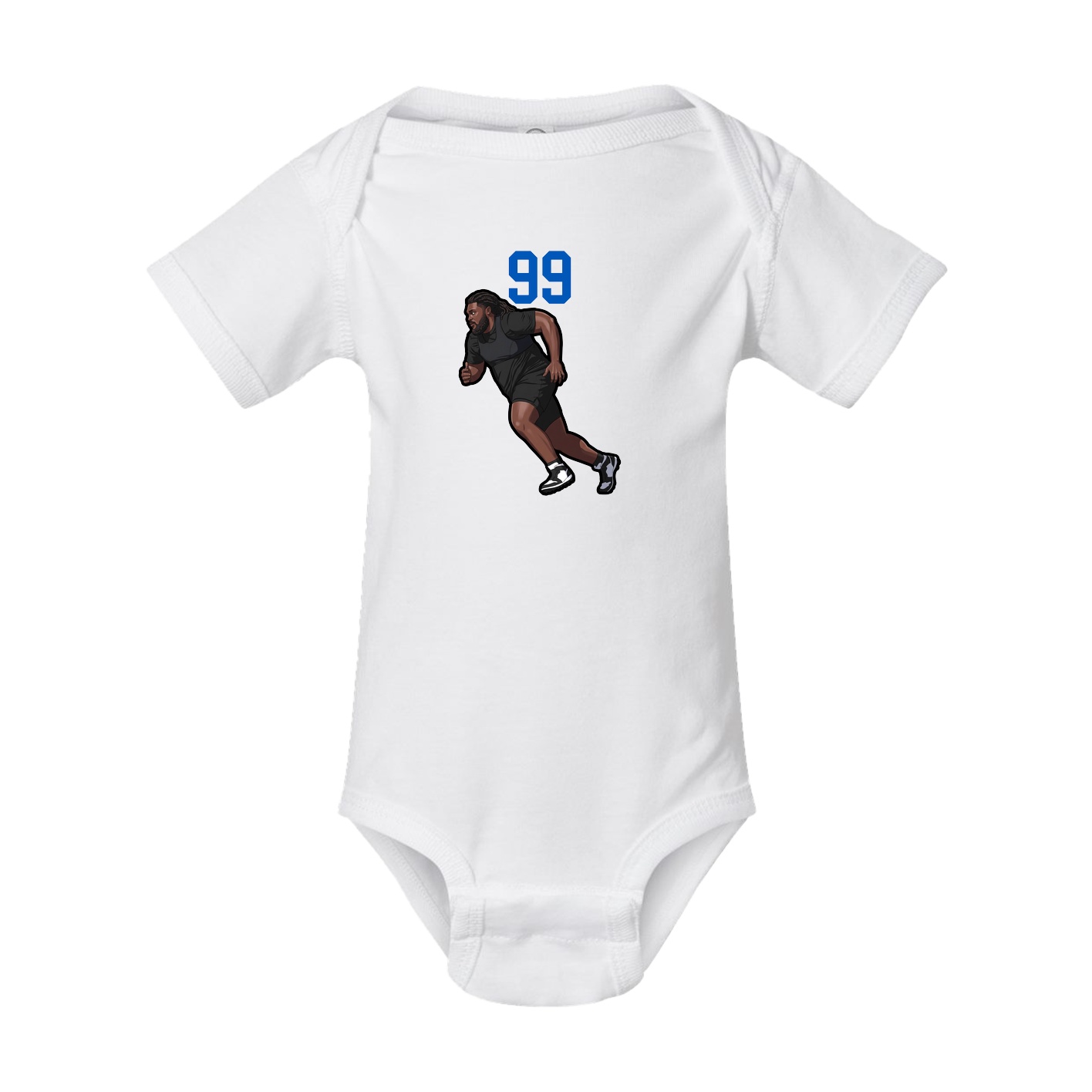 Baby Onesie — Number Top in White