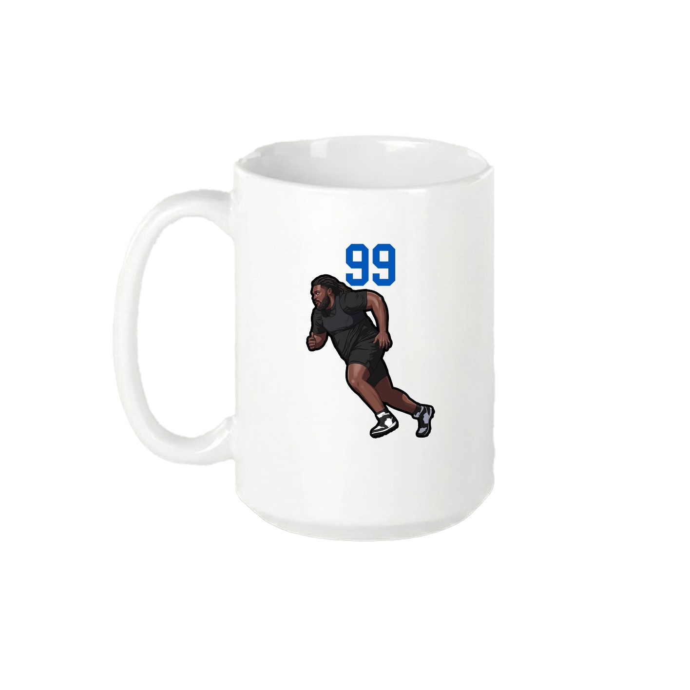 15oz Coffee Mug — Number Top in White