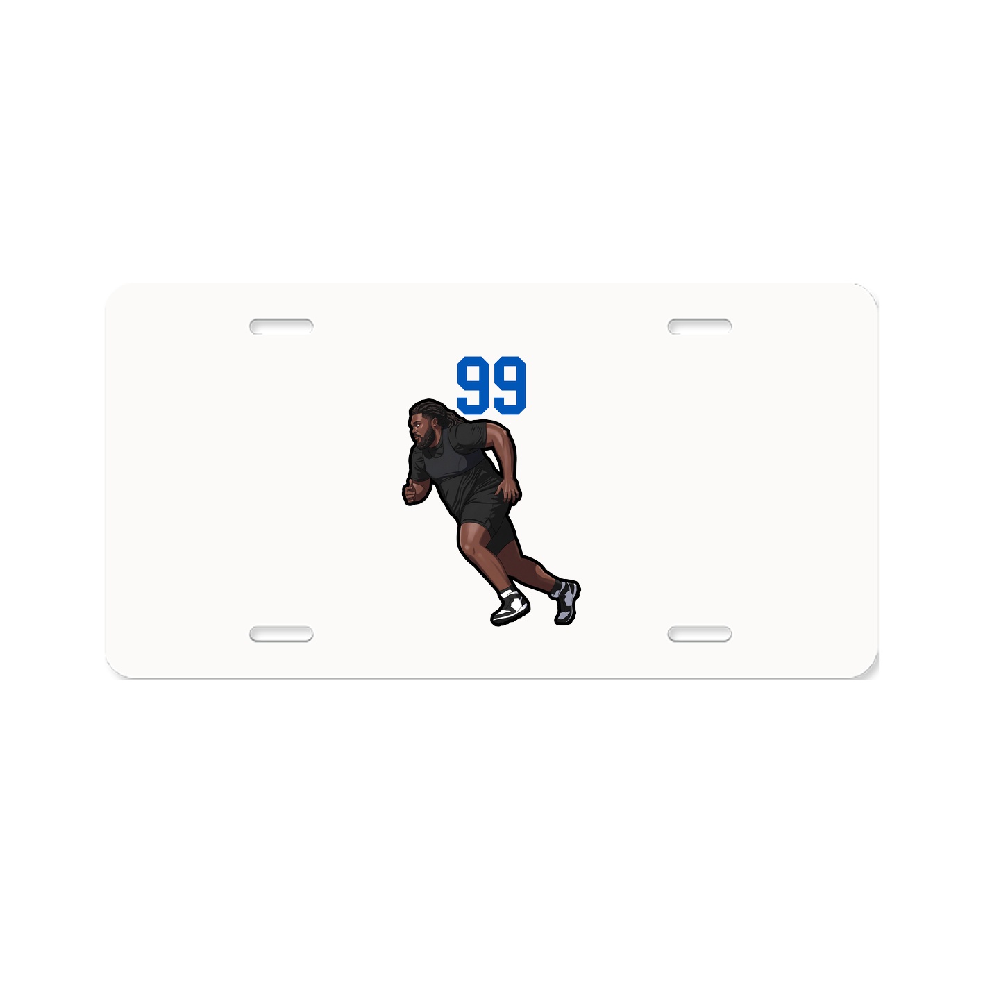 License Plate — Number Top in Classic