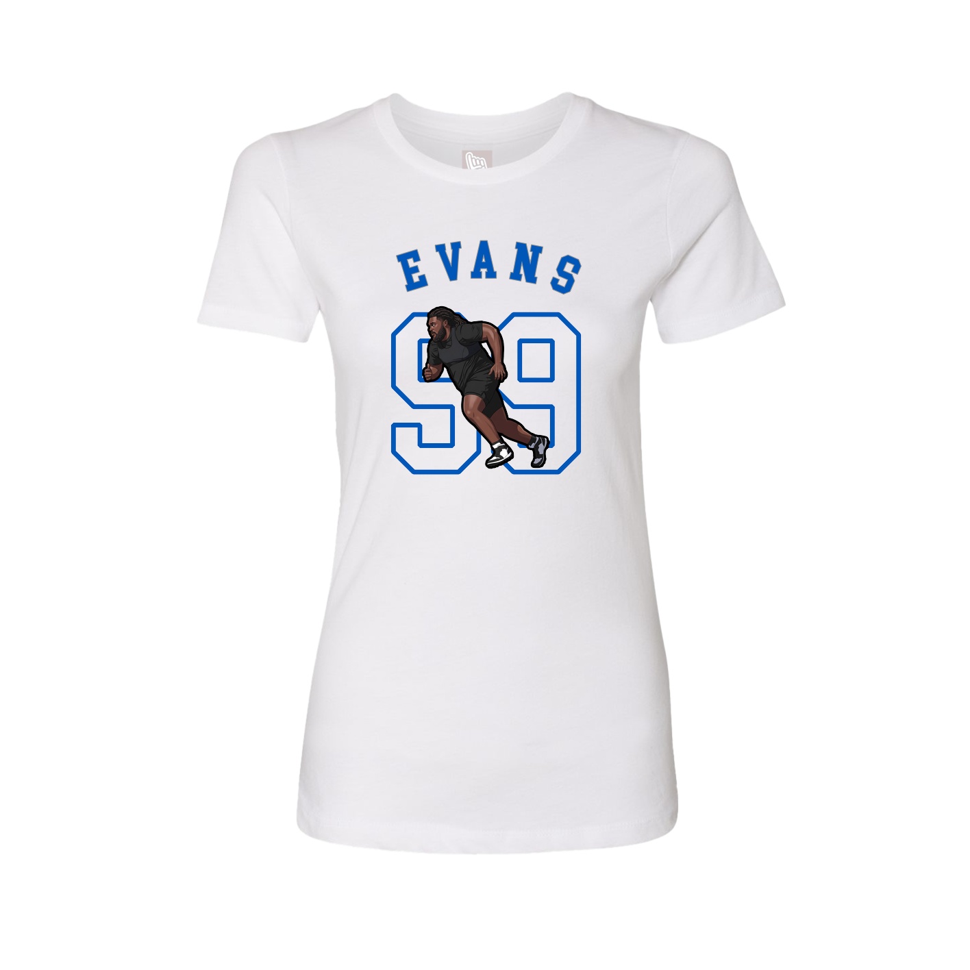 Fitted Women's Tee — Shirsey Arch in White