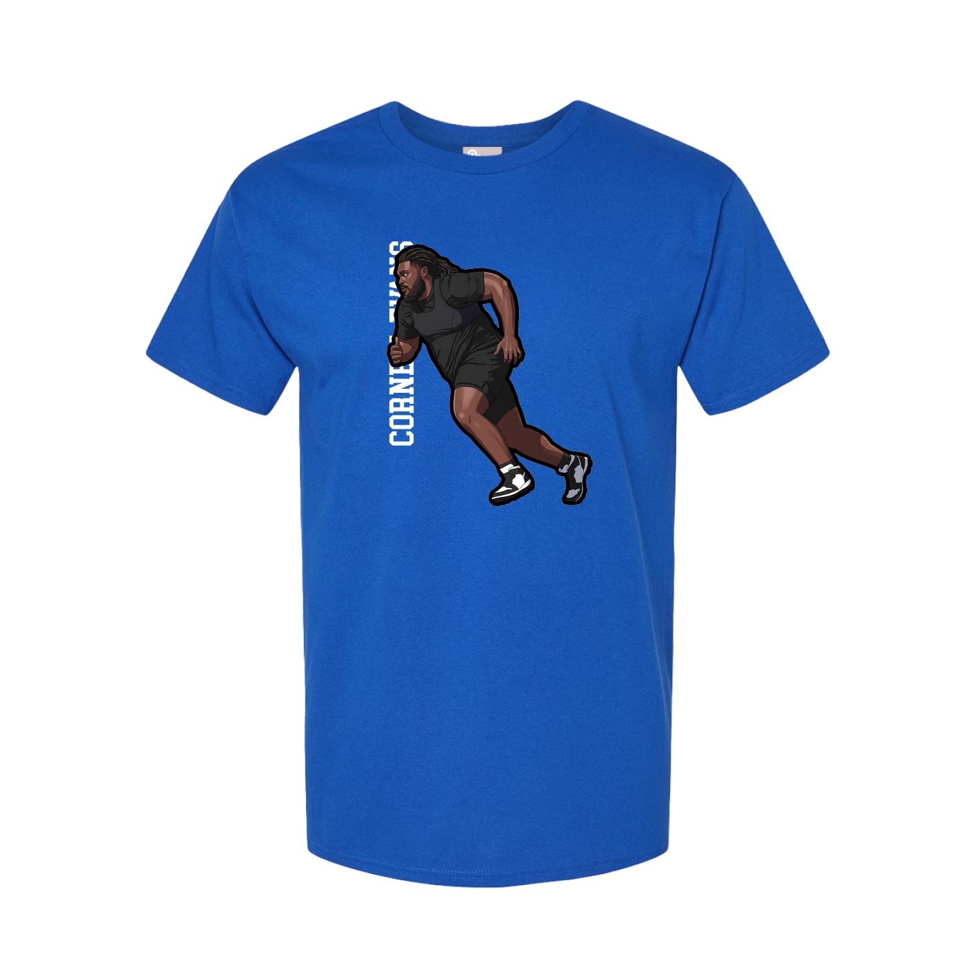 Tee — Name Vertical in Royal