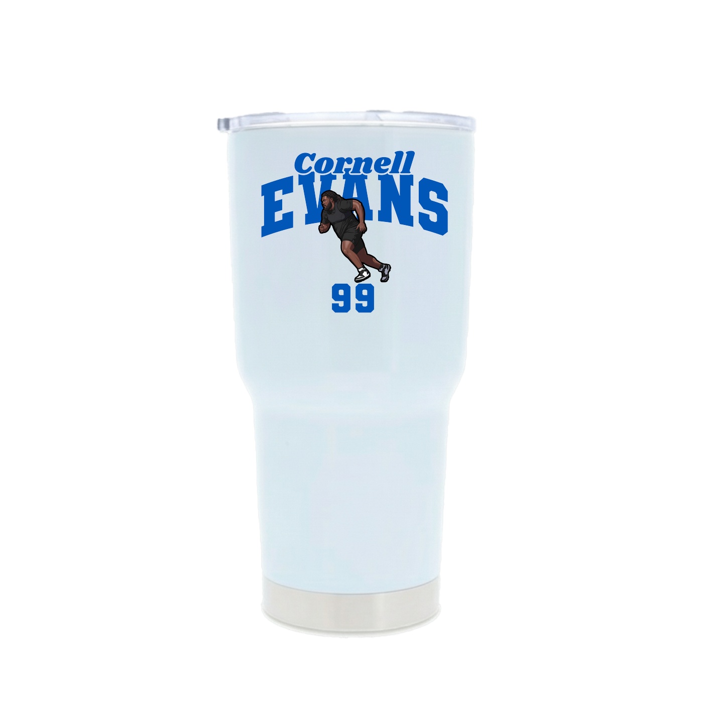 30oz Stainless Steel Tumbler — Signature Arch in White