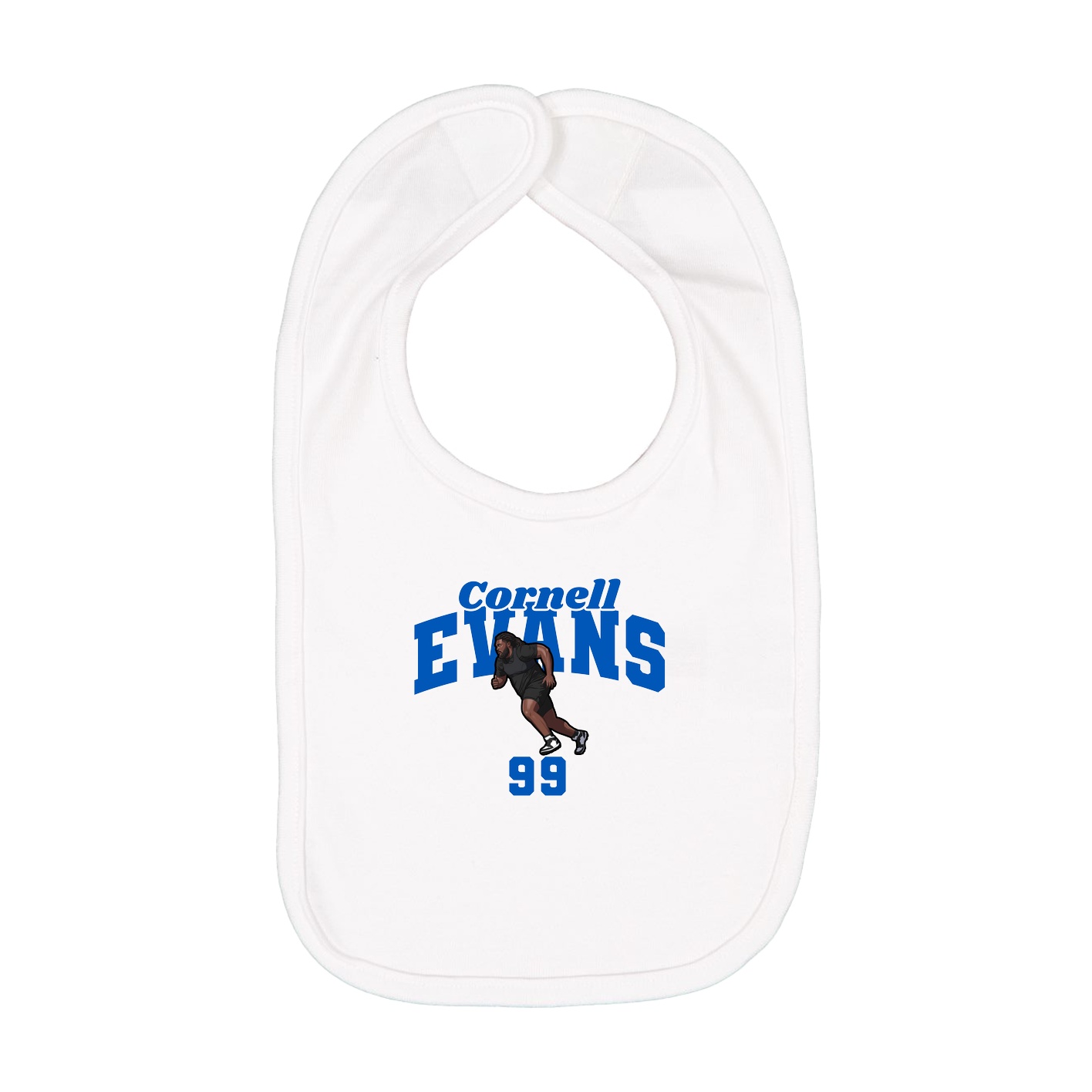 Infant Bib — Signature Arch in White