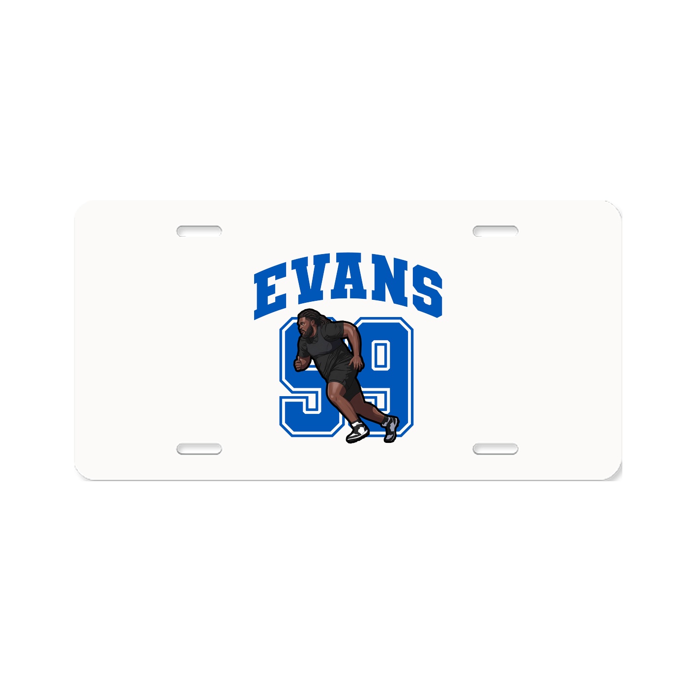 License Plate — Number in Classic