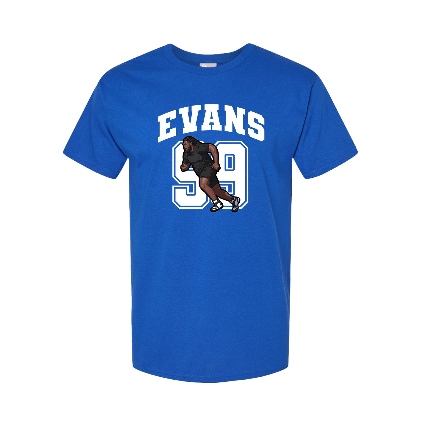 Youth Tee — Number in Royal