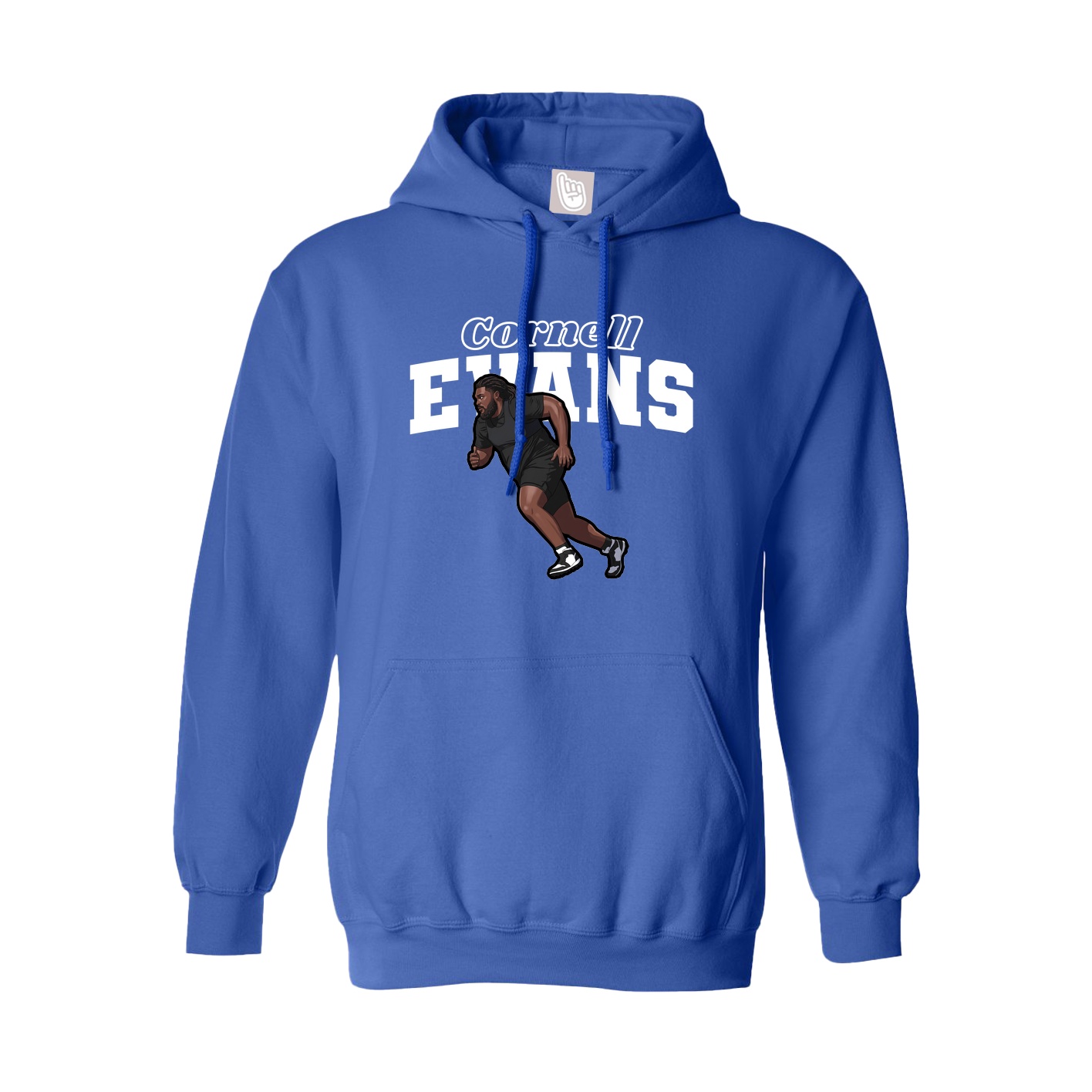 Hoodie — Name Arch in Royal