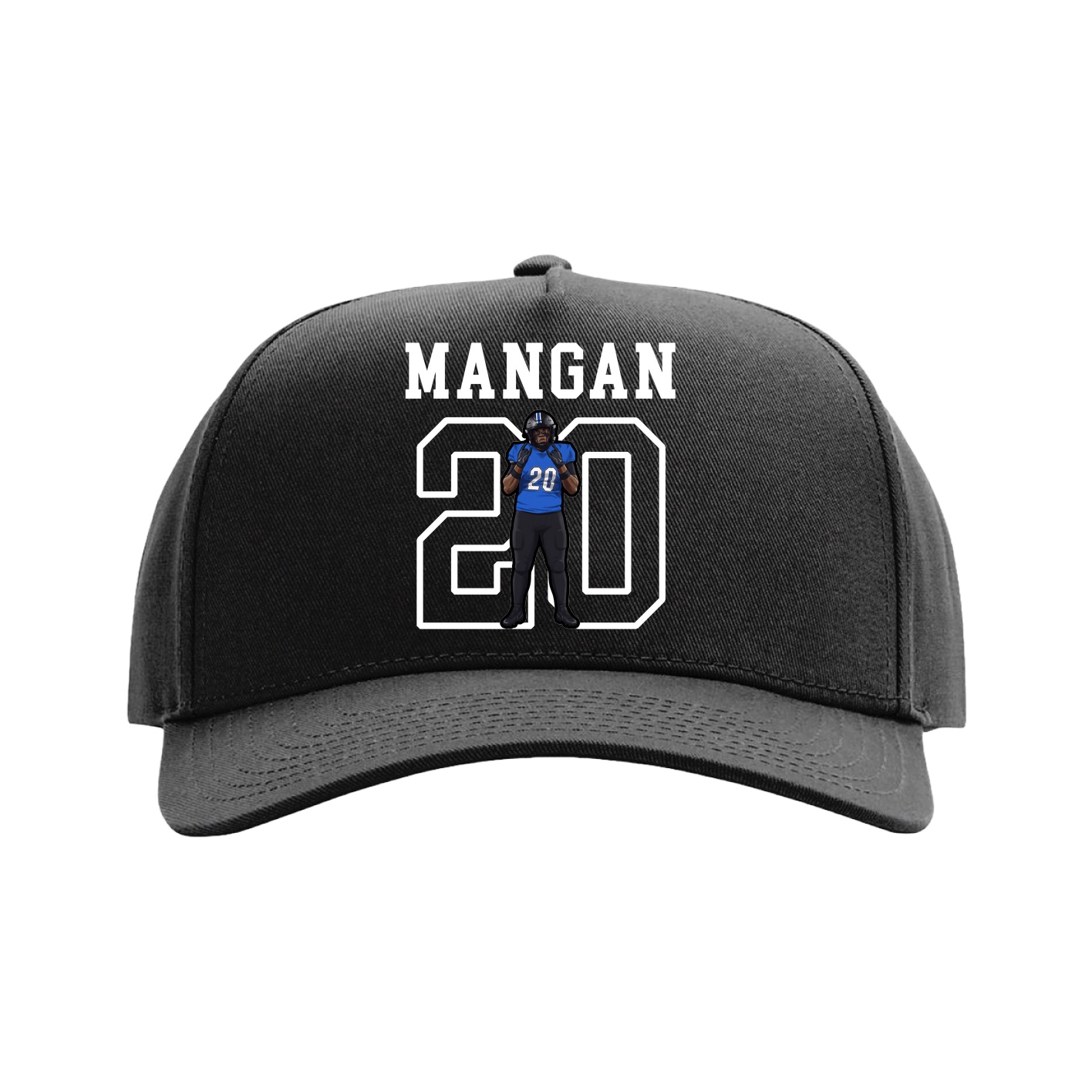 Full Fabric Five-Panel Champ Cap — Shirsey in Black