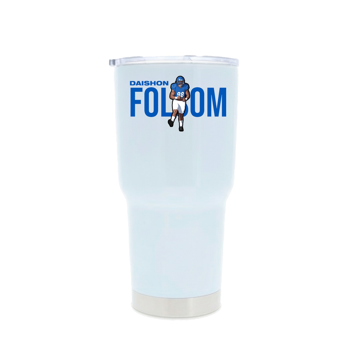 30oz Stainless Steel Tumbler — Player Name in White