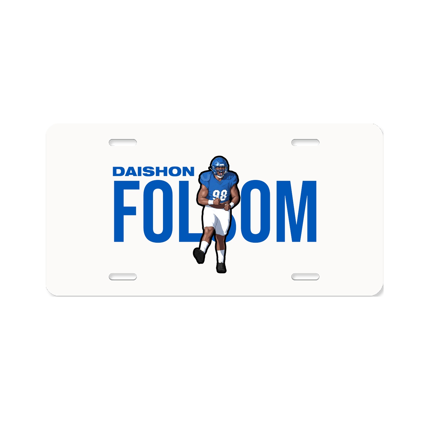 License Plate — Player Name in Classic