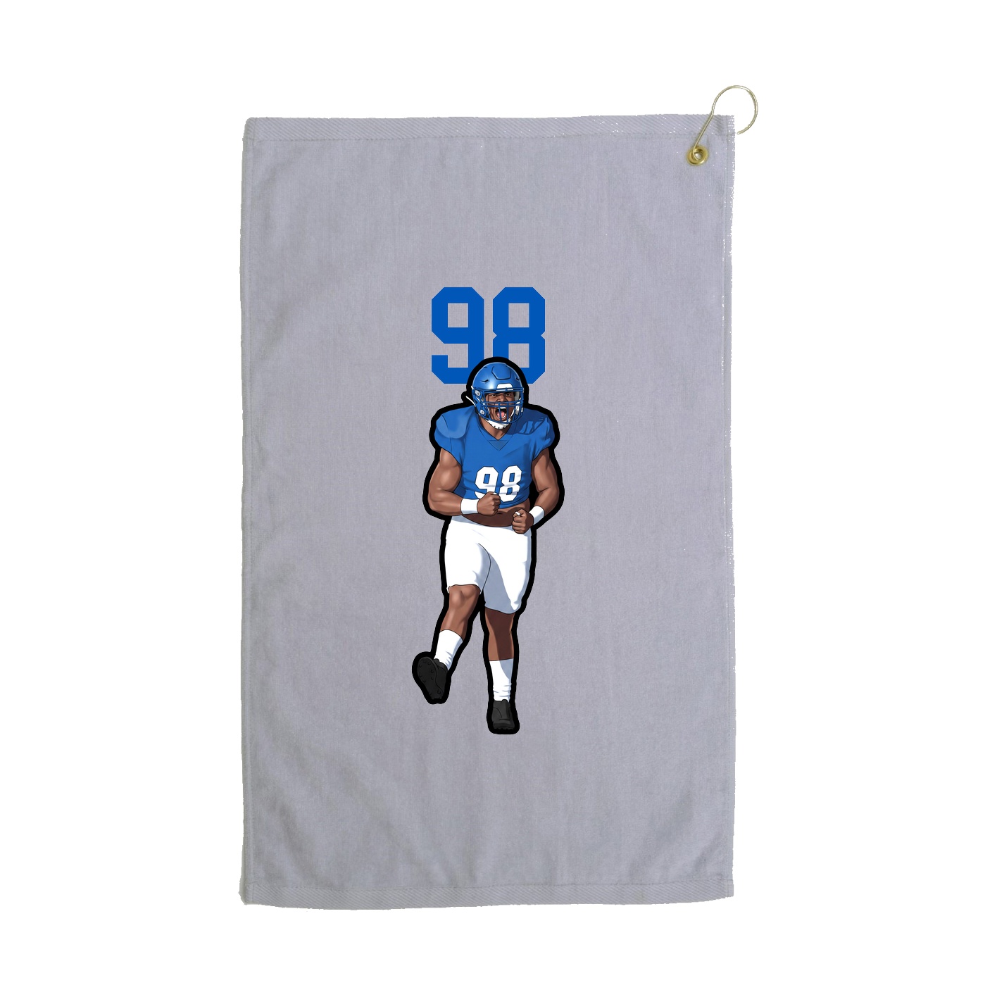 Golf Towel — Number Top in Grey