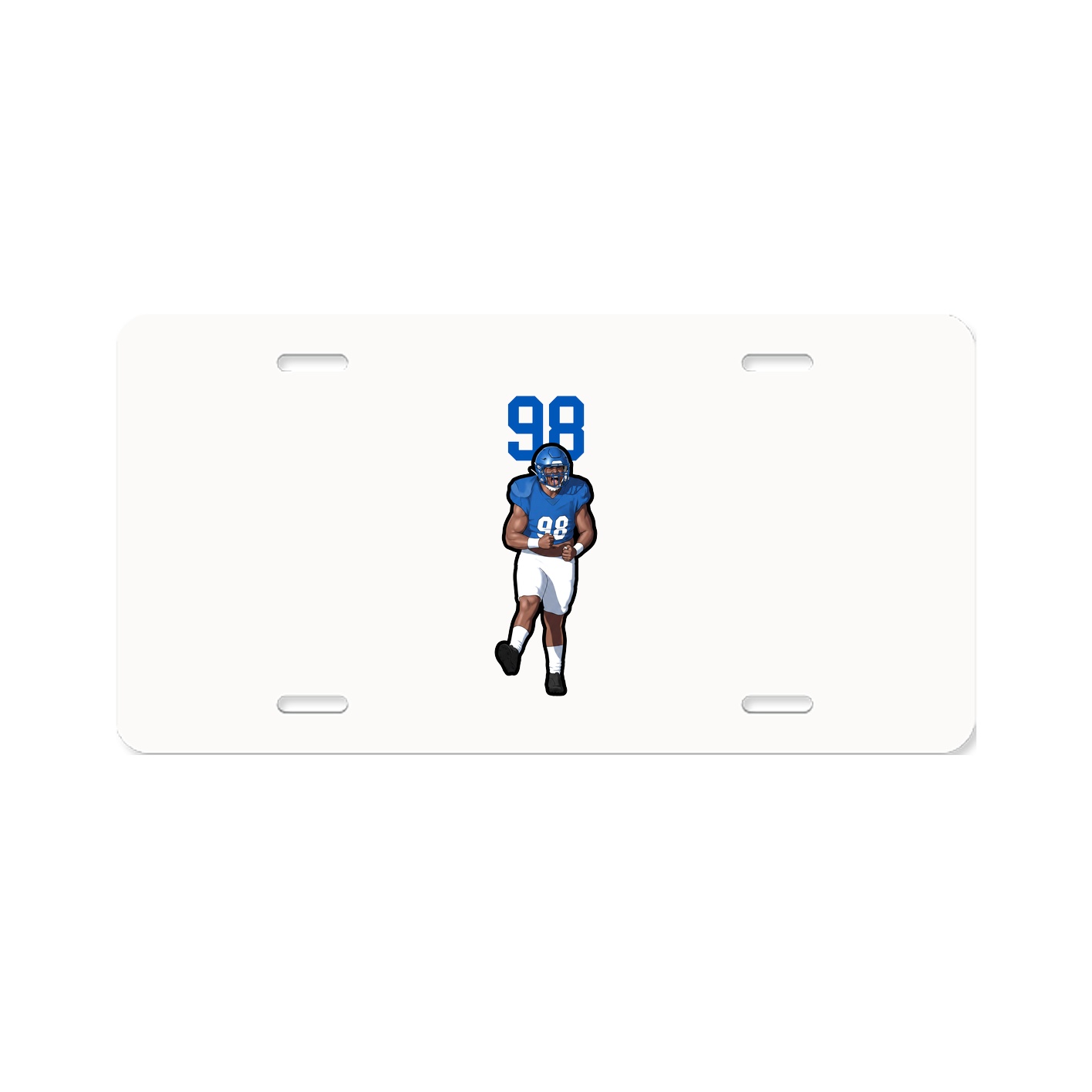 License Plate — Number Top in Classic