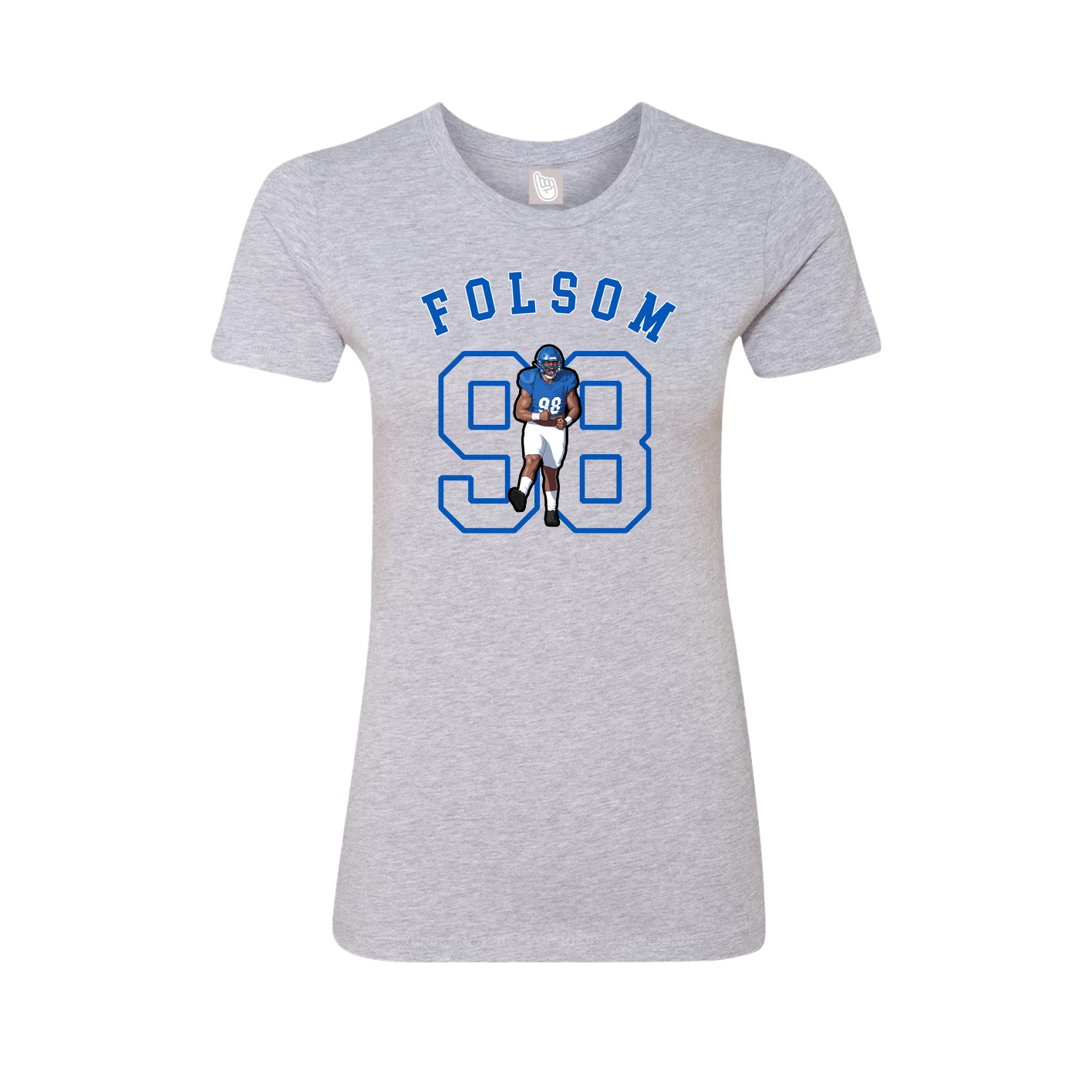 Fitted Women's Tee — Shirsey Arch in Grey