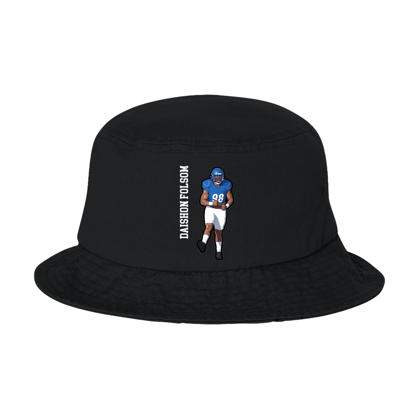 Bucket Cap — Name Vertical in Black