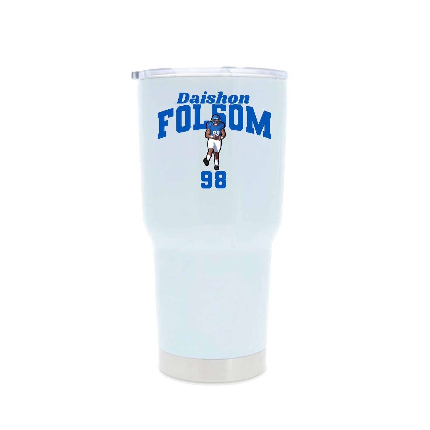 30oz Stainless Steel Tumbler — Signature Arch in White