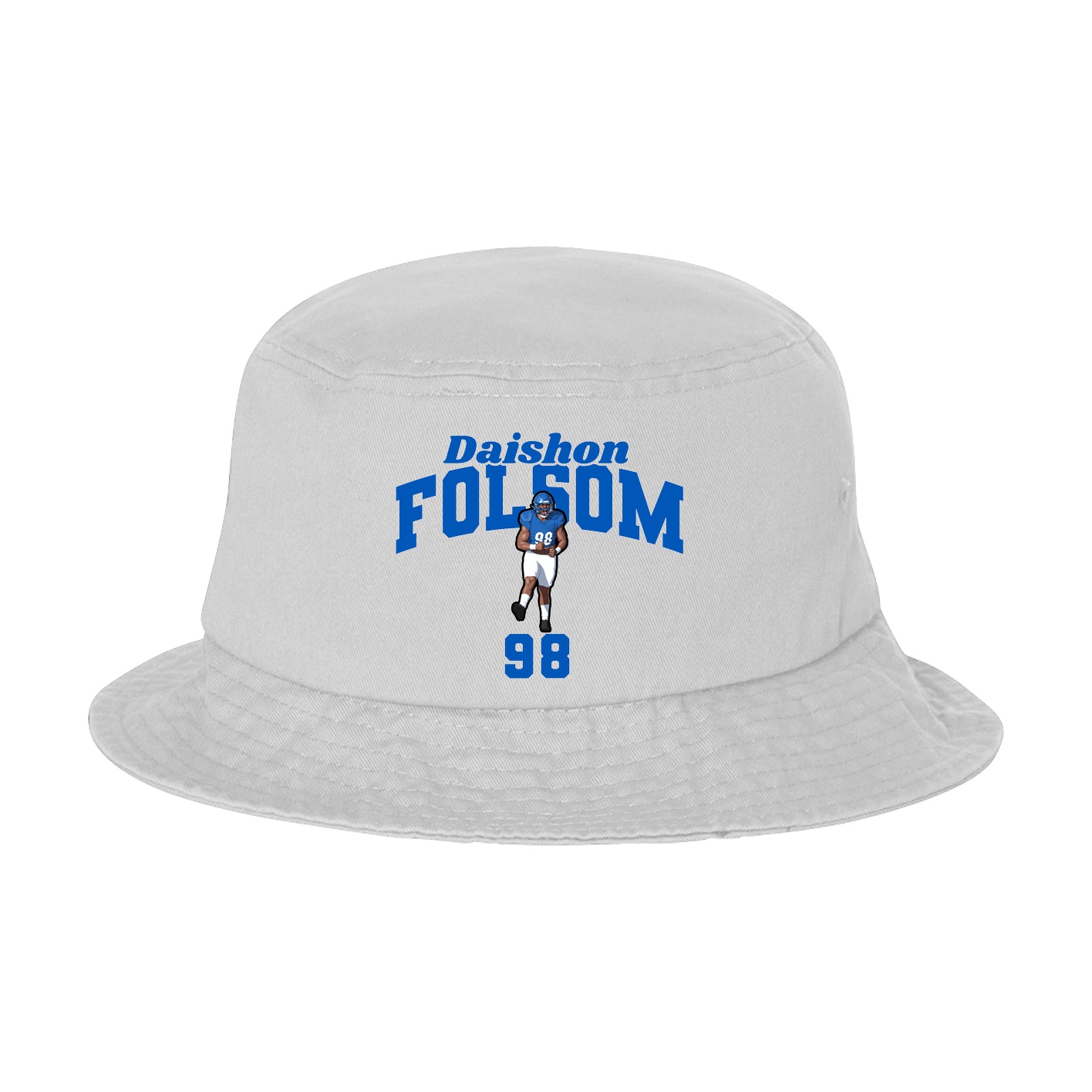 Bucket Cap — Signature Arch in White