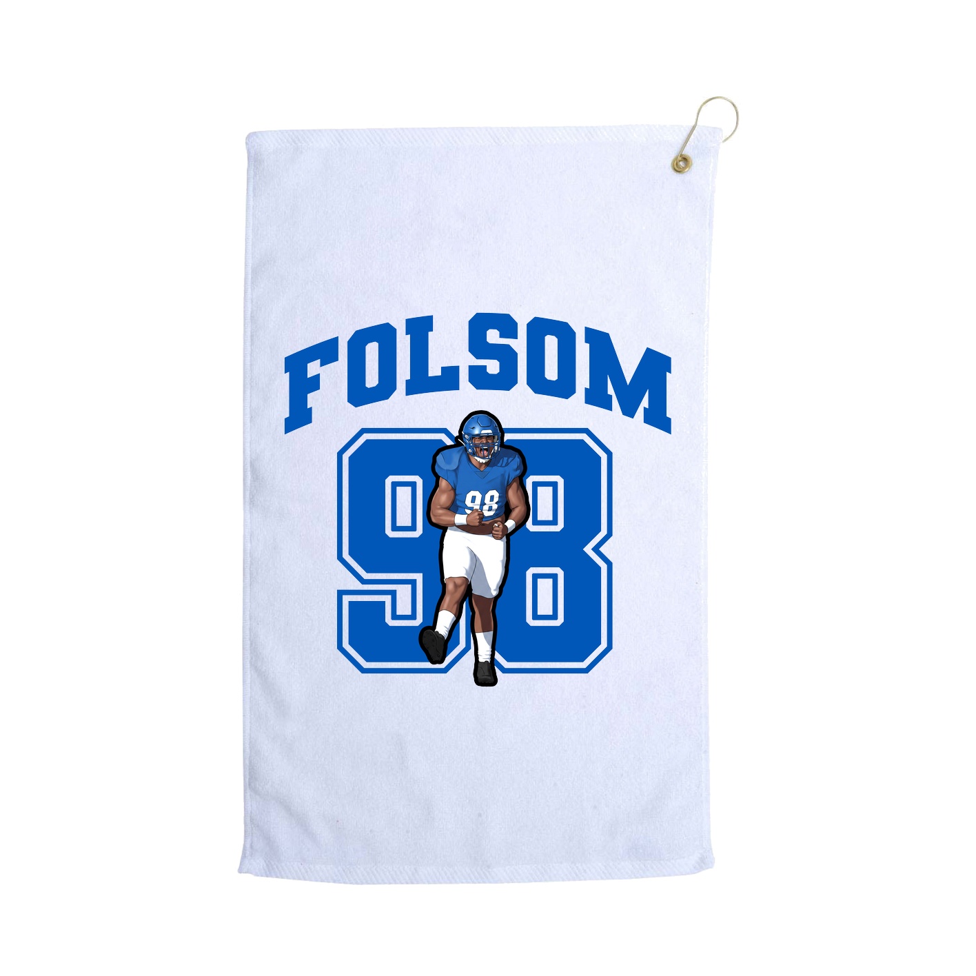 Golf Towel — Number in White