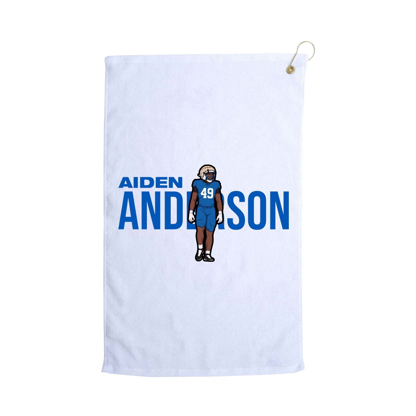 Golf Towel — Player Name in White