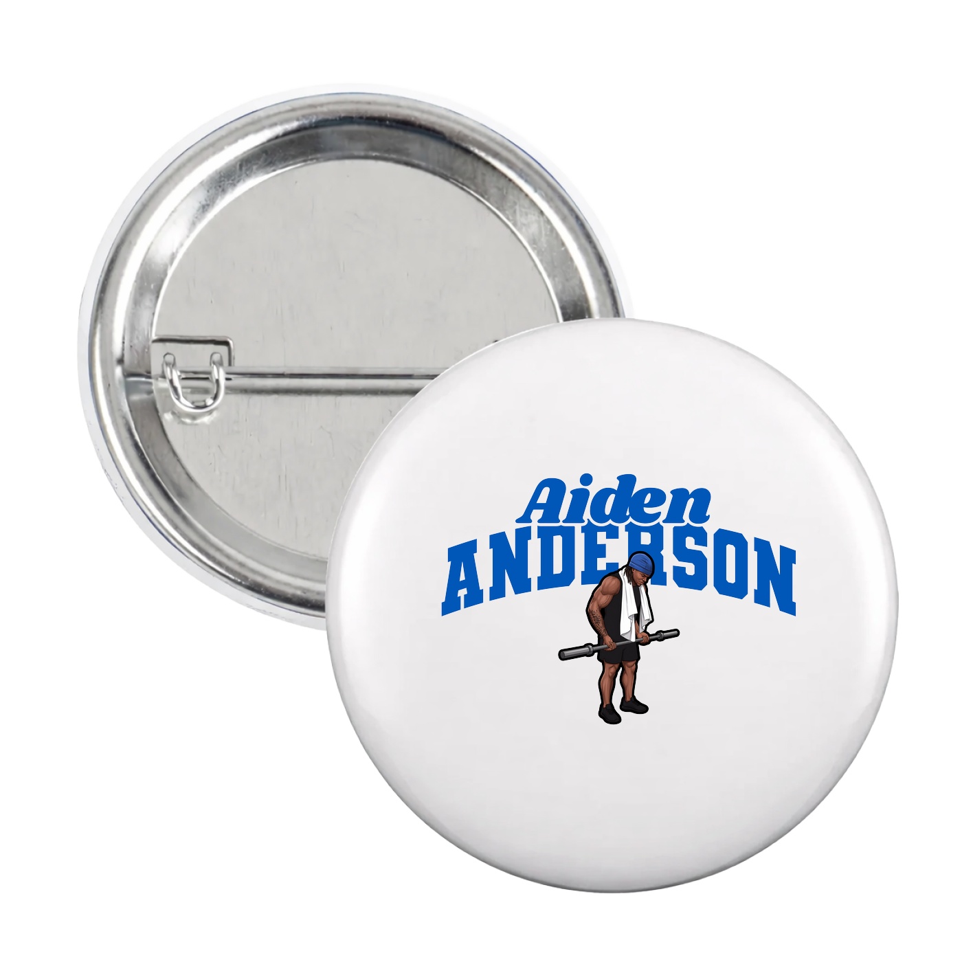 Game Day Button — Signature Arch in White