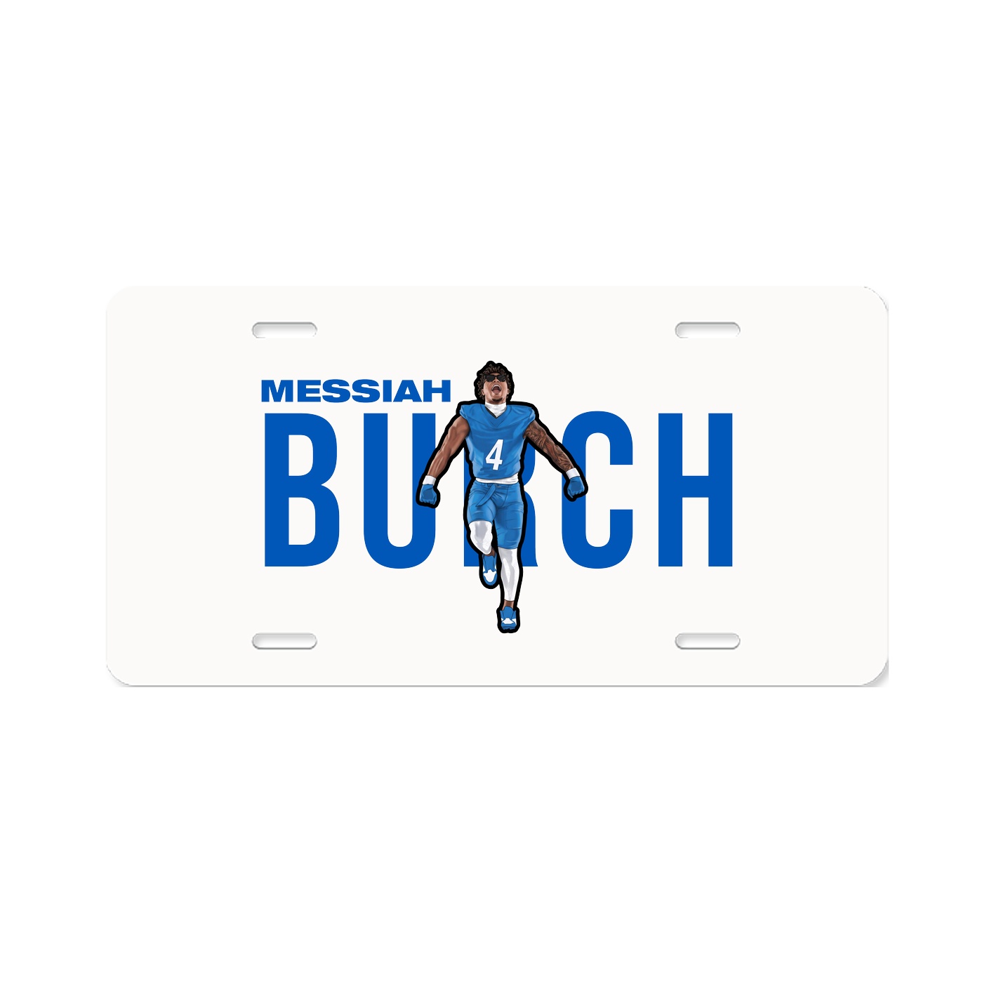 License Plate — Player Name in Classic