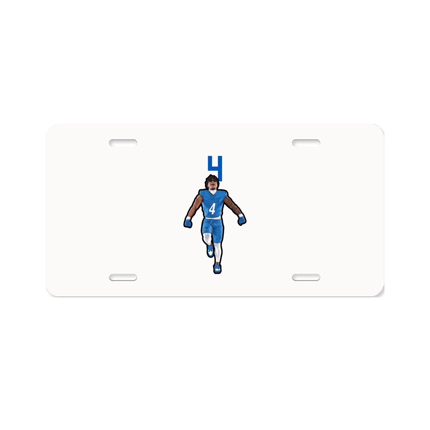 License Plate — Number Top in Classic