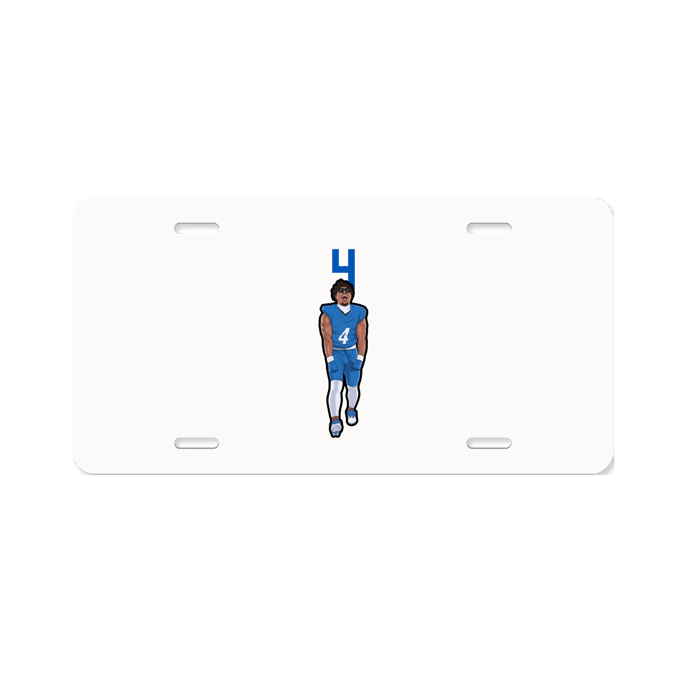 License Plate — Number Top in Classic
