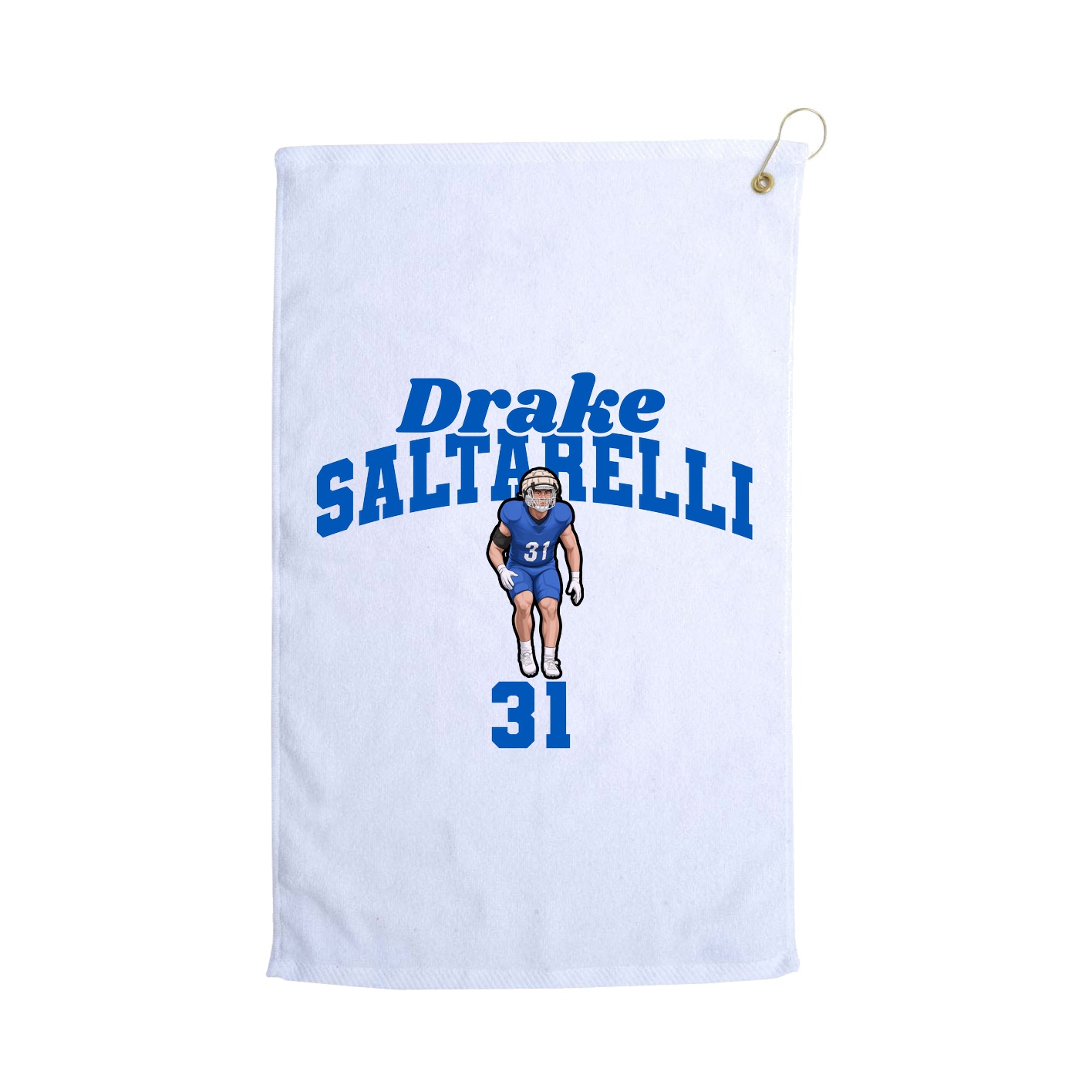 Golf Towel — Signature Arch in White