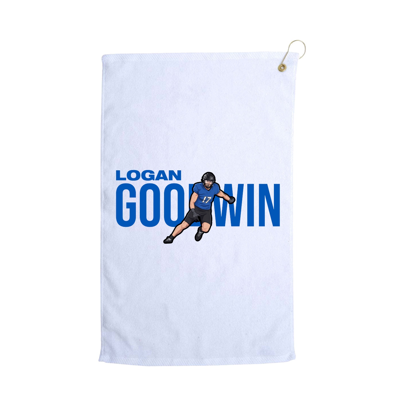 Golf Towel — Player Name in White